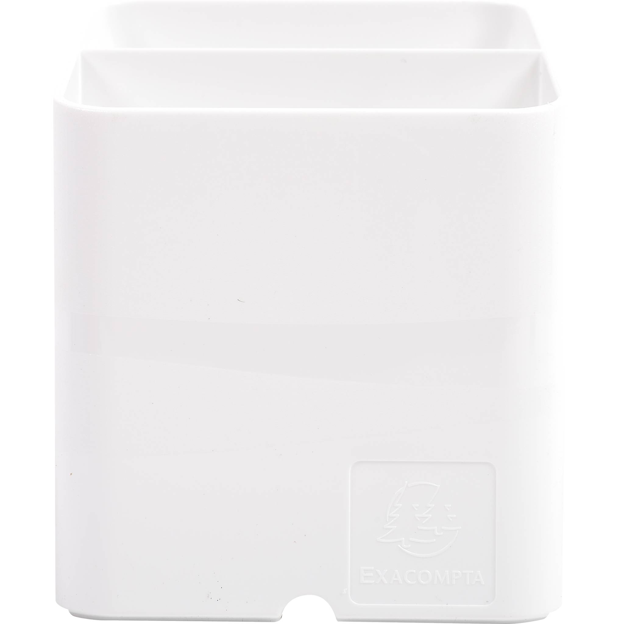 Exacompta 10x Stifteköcher PEN-CUBE, Office - Weiß - 67713D