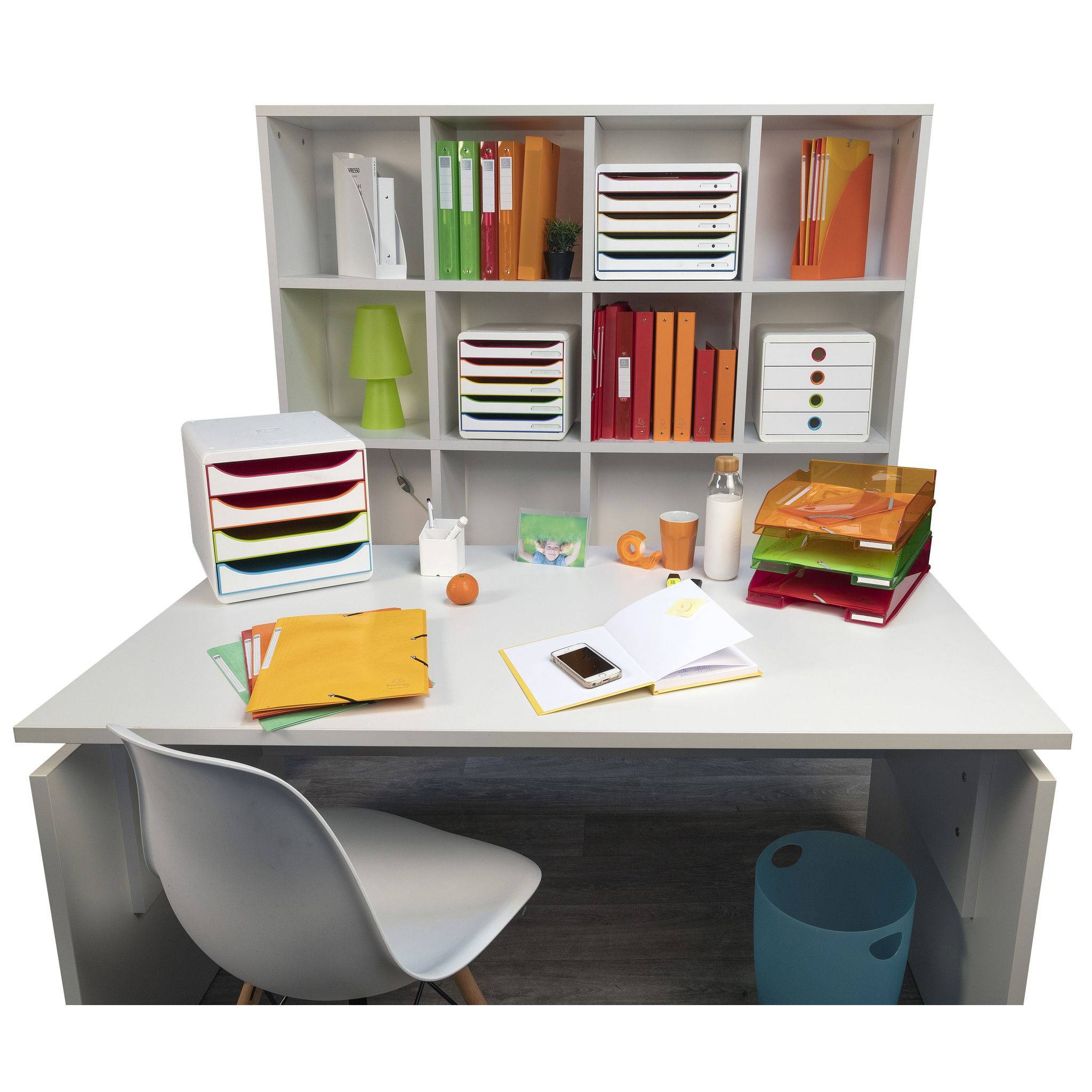 Exacompta 10x Stifteköcher PEN-CUBE, Office - Weiß - 67713D