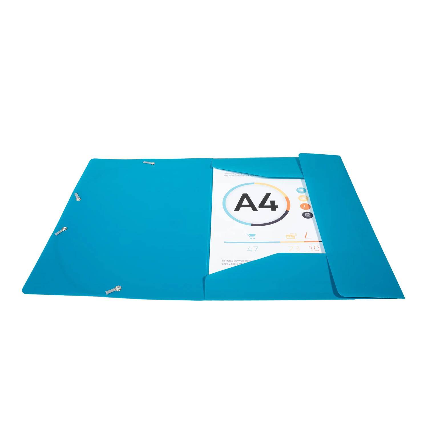 Exacompta 30x Sammelmappe +Gummizug 3 Klappen PP 400µ Eco A4 Grün 55903E