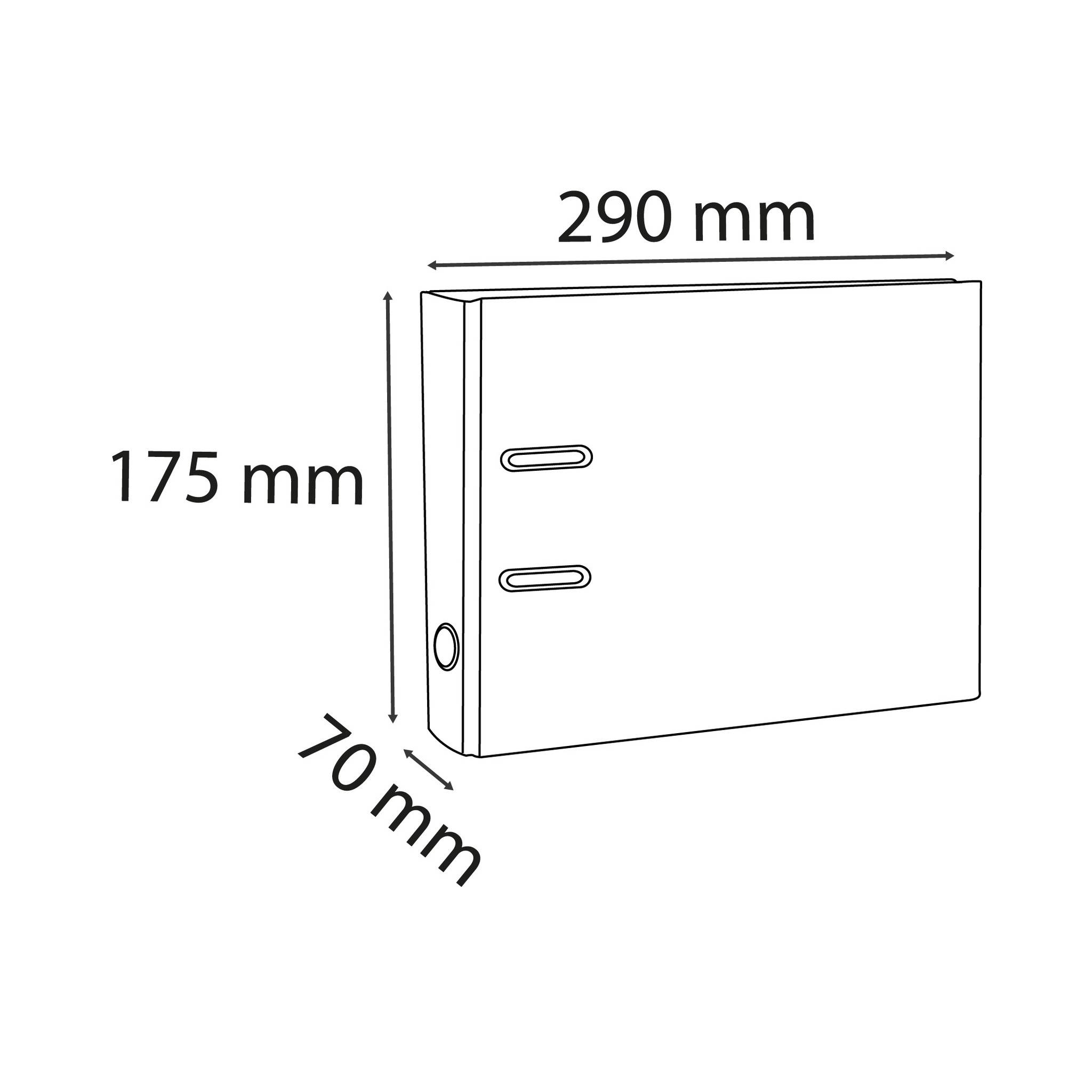 Exacompta 20x Ordner Wolkenmarmor 2Ring 70mm Rücken A5 quer schwarz 53111E