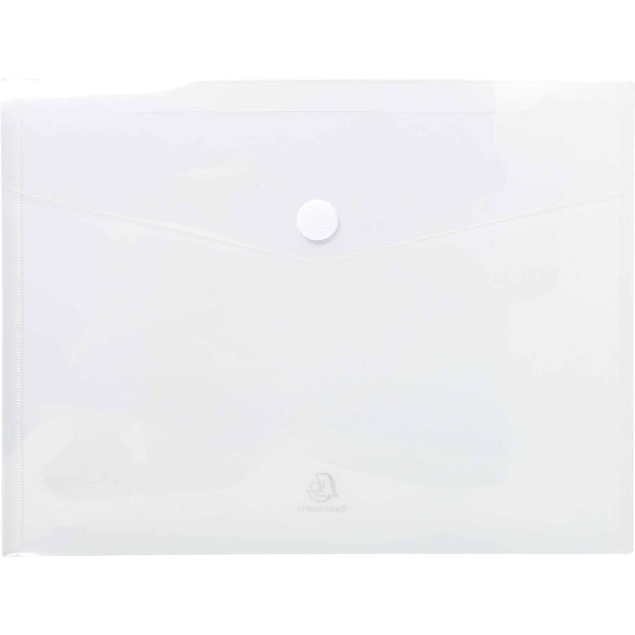 Exacompta 10x Packung mit 5 Prospekttaschen aus PP, A4 - Transparent - 56421E