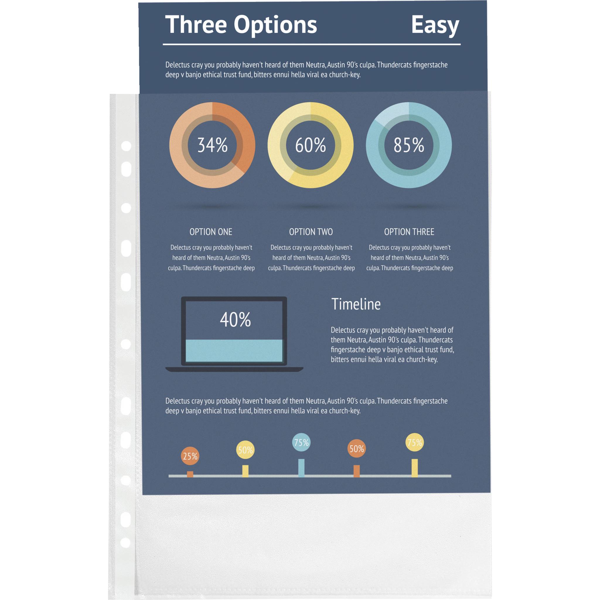 Exacompta 10x Pack 100 Prospekthüllen gelocht genarbtem PP 50µ A4 Kristall 5100E