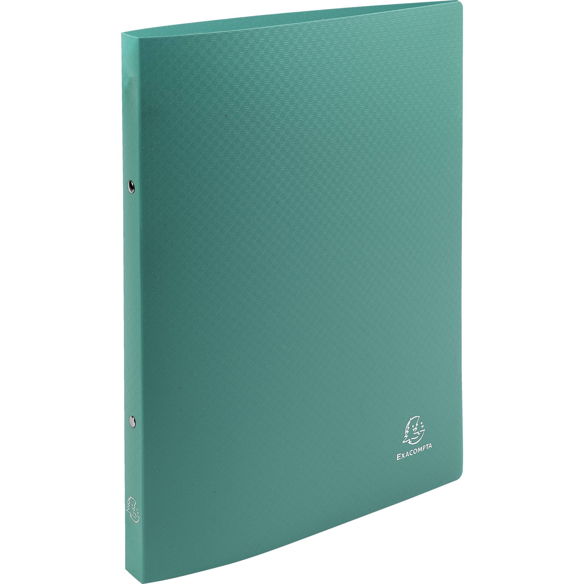 Exacompta 25x Ringbuch PP 500µ 2Ring 15mm Rücken 20mm A4 Dunkelgrün 54183SE
