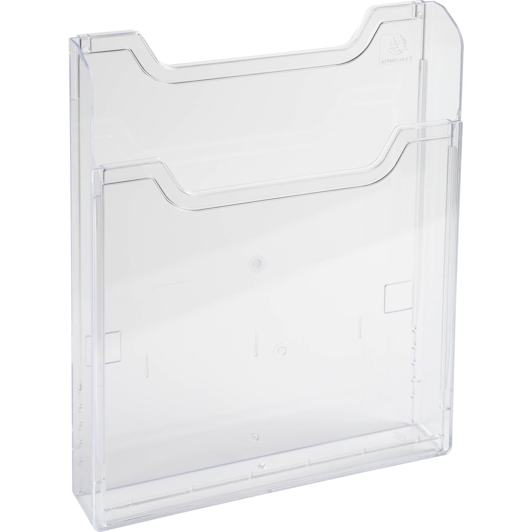 Exacompta 12x Wandprospekthalter A5 vertikal, Exacryl - Kristall - 65058D