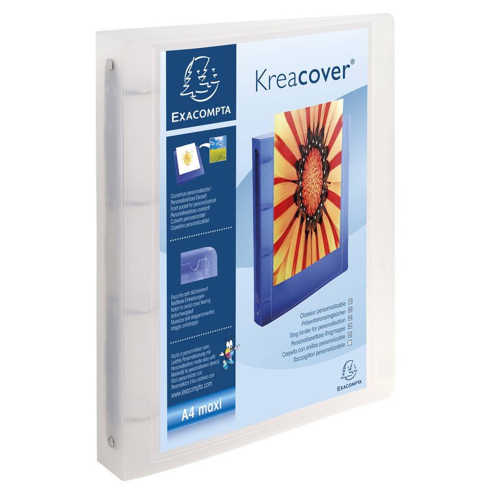 Exacompta 15x Ringbuch PP 700µ 4 Ringe 30mm Rücken 40mm A4 Maxi sortiert 51769E