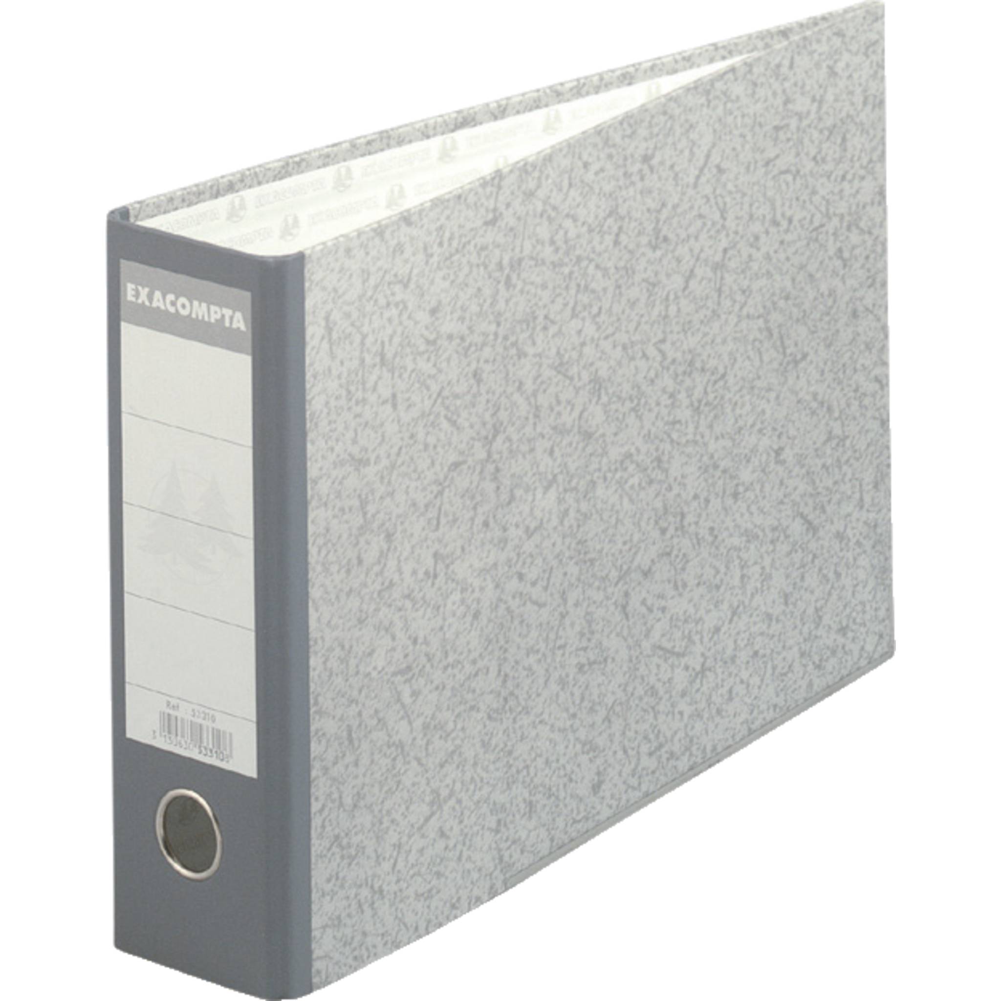 Exacompta 10x Ordner Wolkenmarmor 2Ring 70mm Rücken A4 grau 53310E
