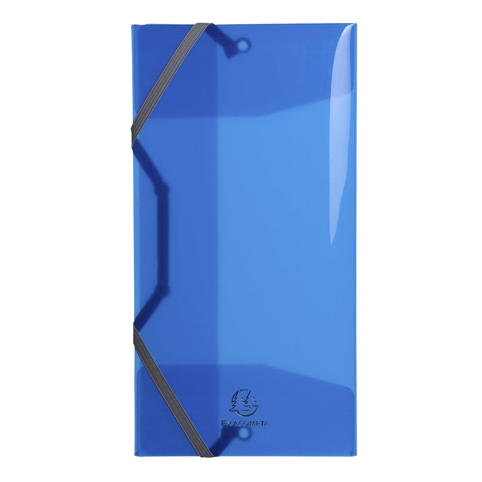 Exacompta 10x Sammelmappe PP 500µ + 3 Klappen Gummizug 235x12cm sortiert 55770E