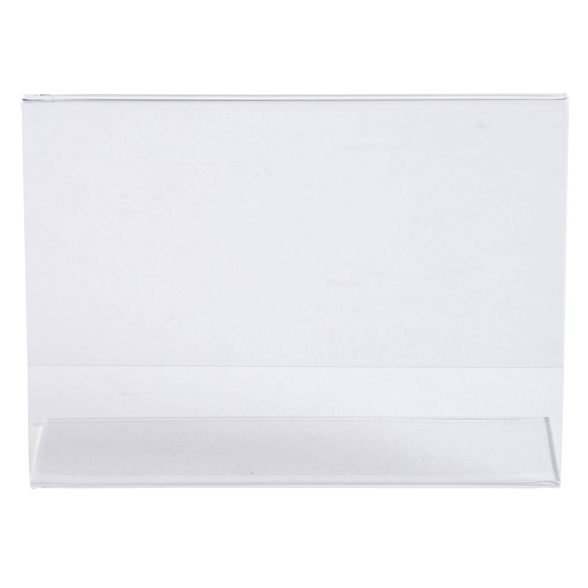 Exacompta 10x Set + 10 Tischaufstellern A7 horizontal Exacryl Kristall 87058QD