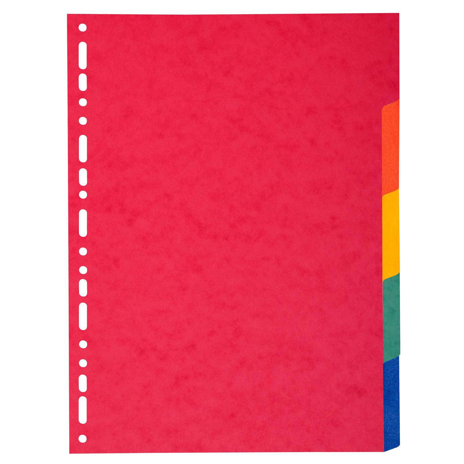 Exacompta 25x Register A4, Colorspan-Karton 225g, 5 Taben - 1405E