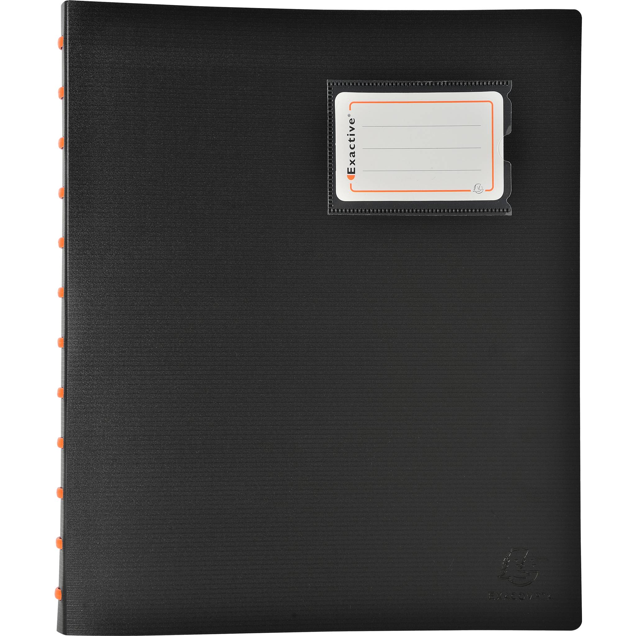 Exacompta 4x Sichtmappe Ring 40 herausnehmbaren Hülle A4 Exactive Schwarz 86434E