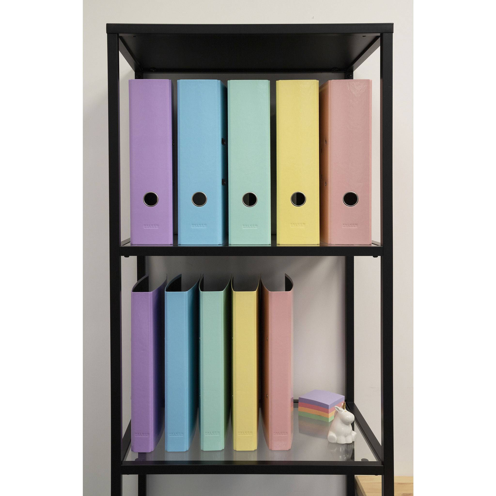 Exacompta 10x Ordner Prem'Touch A4, Rückenbreite 80mm, Aquarel - Rosa - 53566E