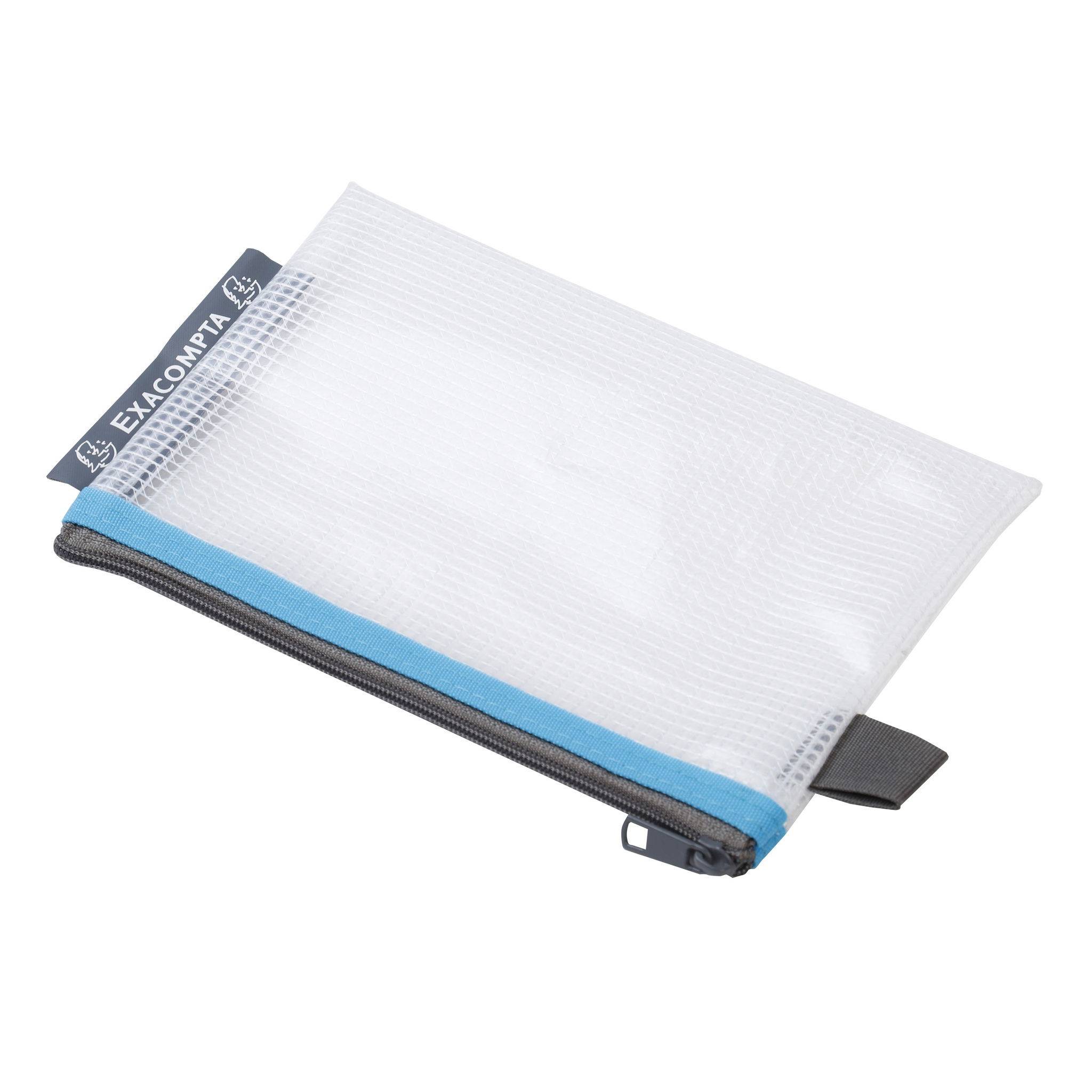 Exacompta 10x Tasche EVA + Reißverschluss, flexibel PP, DIN A6, sortiert, 34120E