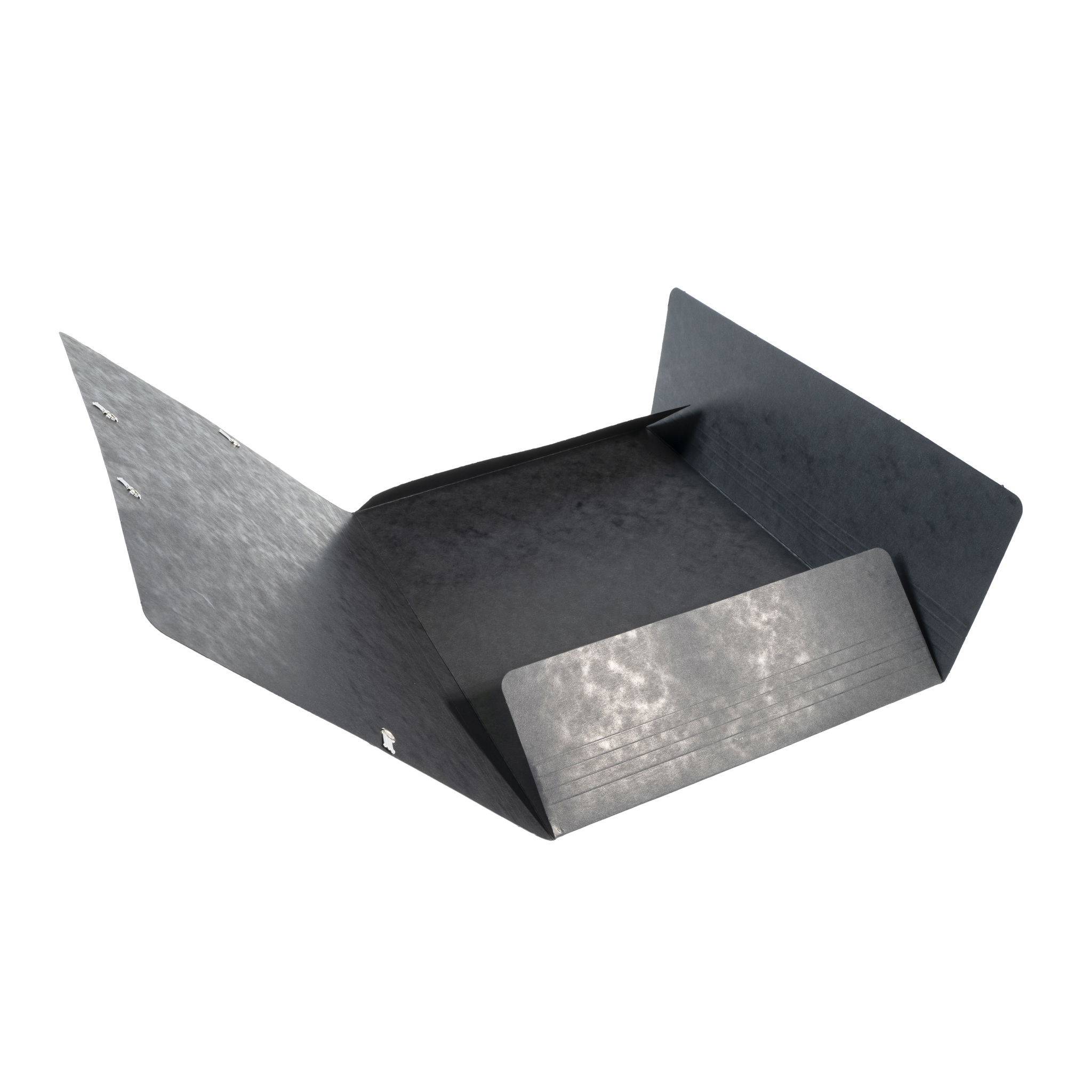 Exacompta 25x Sammelmappe +Gummizug 3 Klappen Karton 425g A4 MAXI Schwarz 17116H