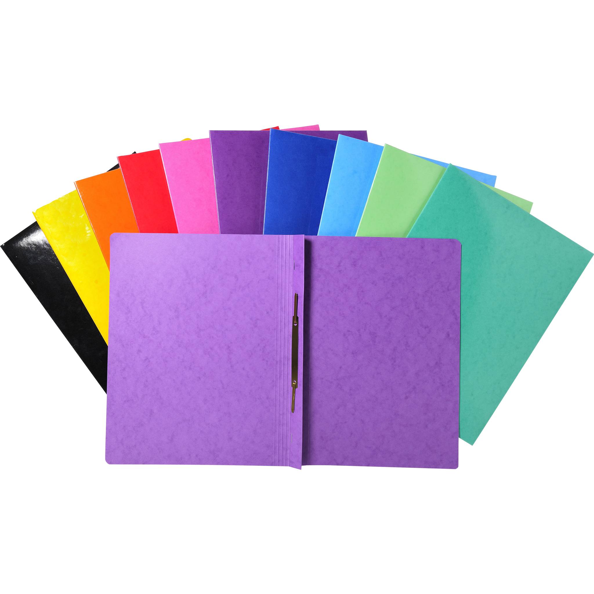 Exacompta 25x Schnellhefter Colorspan Krt., 355g/m2, A4, sortiert, 380800B