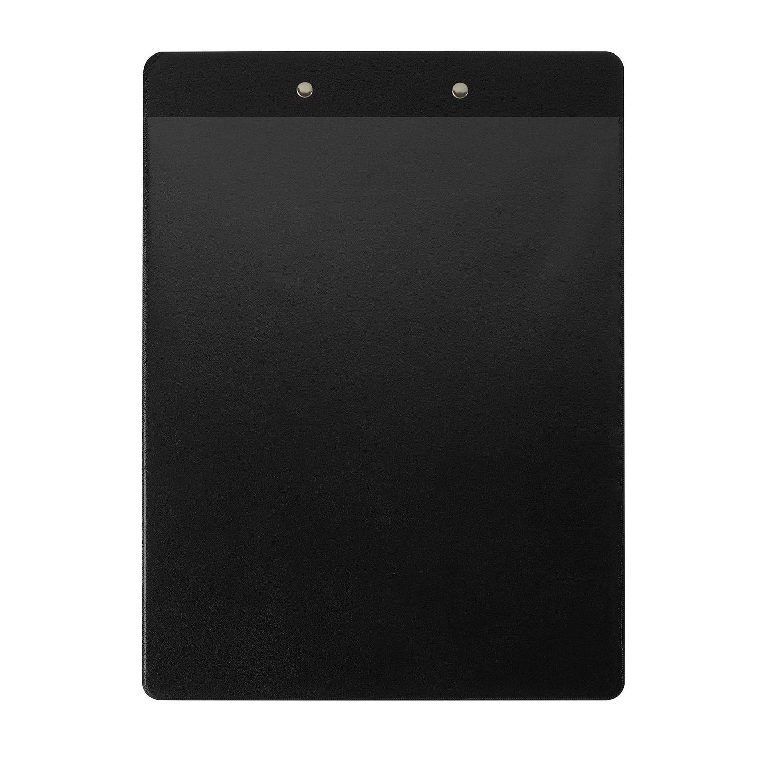 Exacompta 10x Klemmbrett mit Hülle - Format 23x32cm für A4 - Schwarz - 19291E