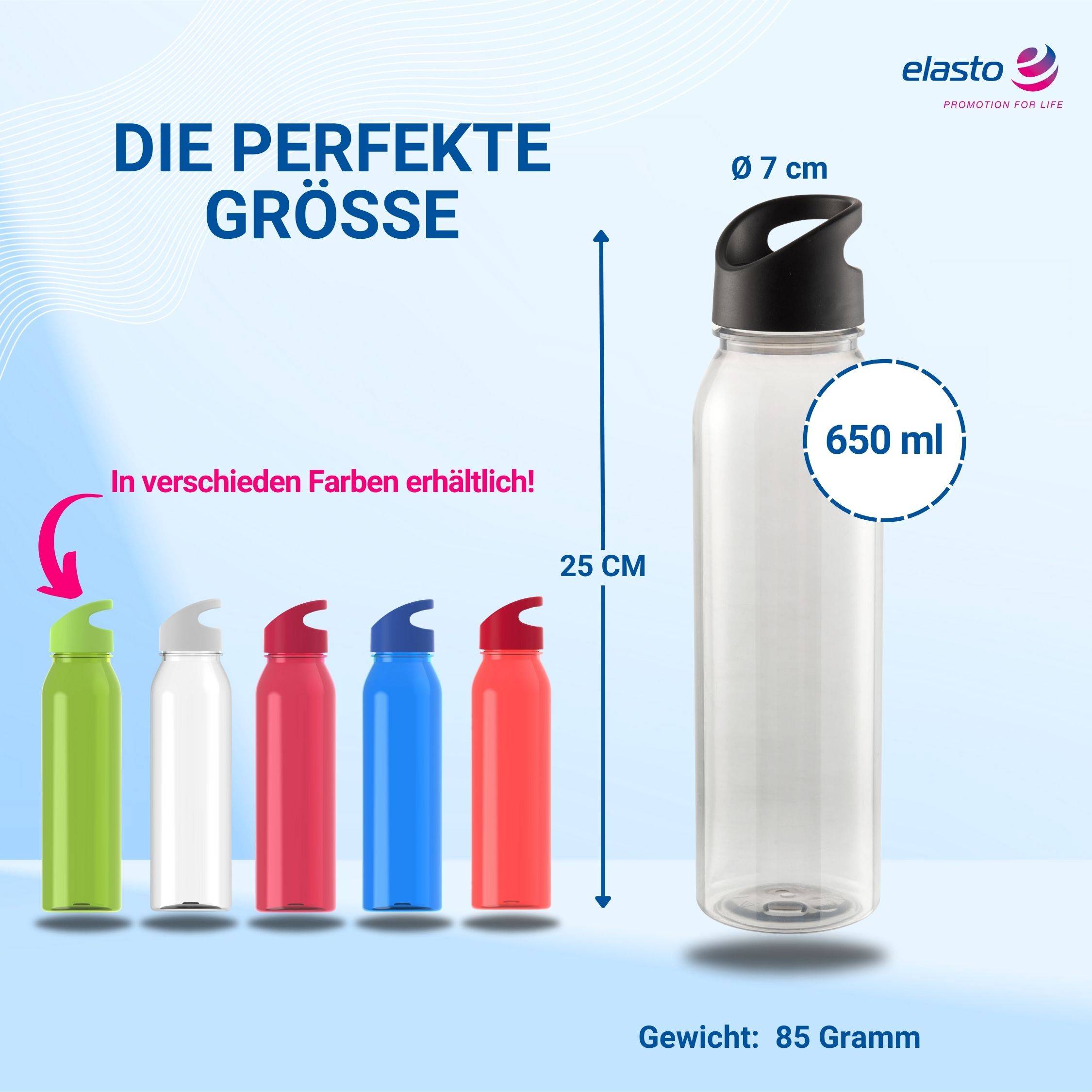 Wasserflasche Active "Wave" 650ml für Sportflasche