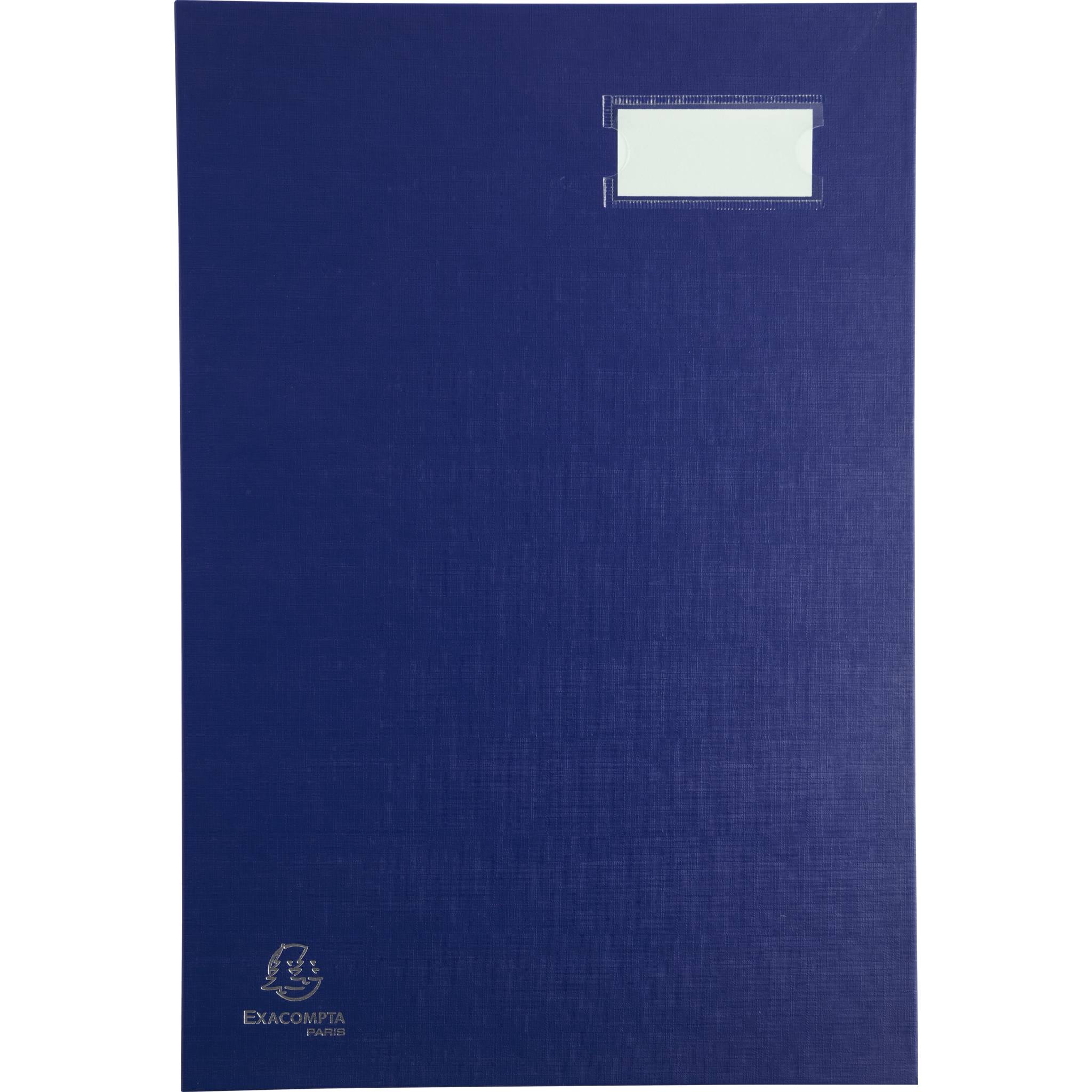 Exacompta 8x Unterschriftenmappe Klassik, 20 Fächer, 24x35 cm - Blau - 57022E