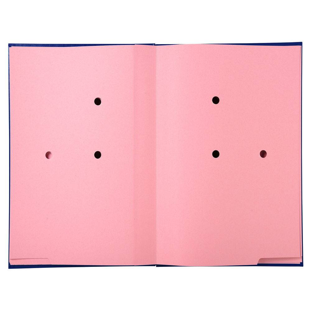 Exacompta 8x Unterschriftenmappe Klassik, 20 Fächer, 24x35 cm - Blau - 57022E