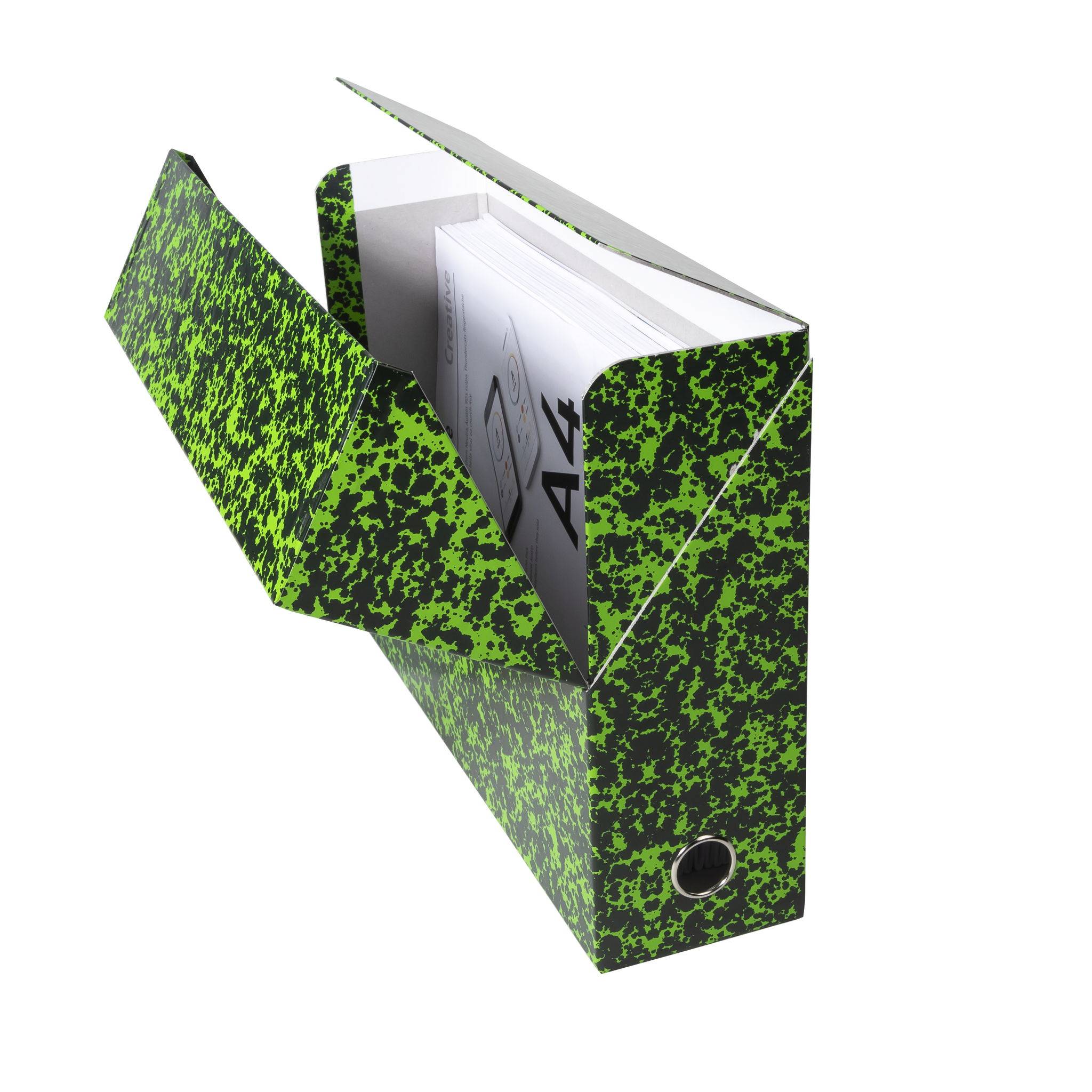 Exacompta 5x Transferbox, Rücken 90mm, 25x33cm für A4 - Annonay - Grün - 89723E