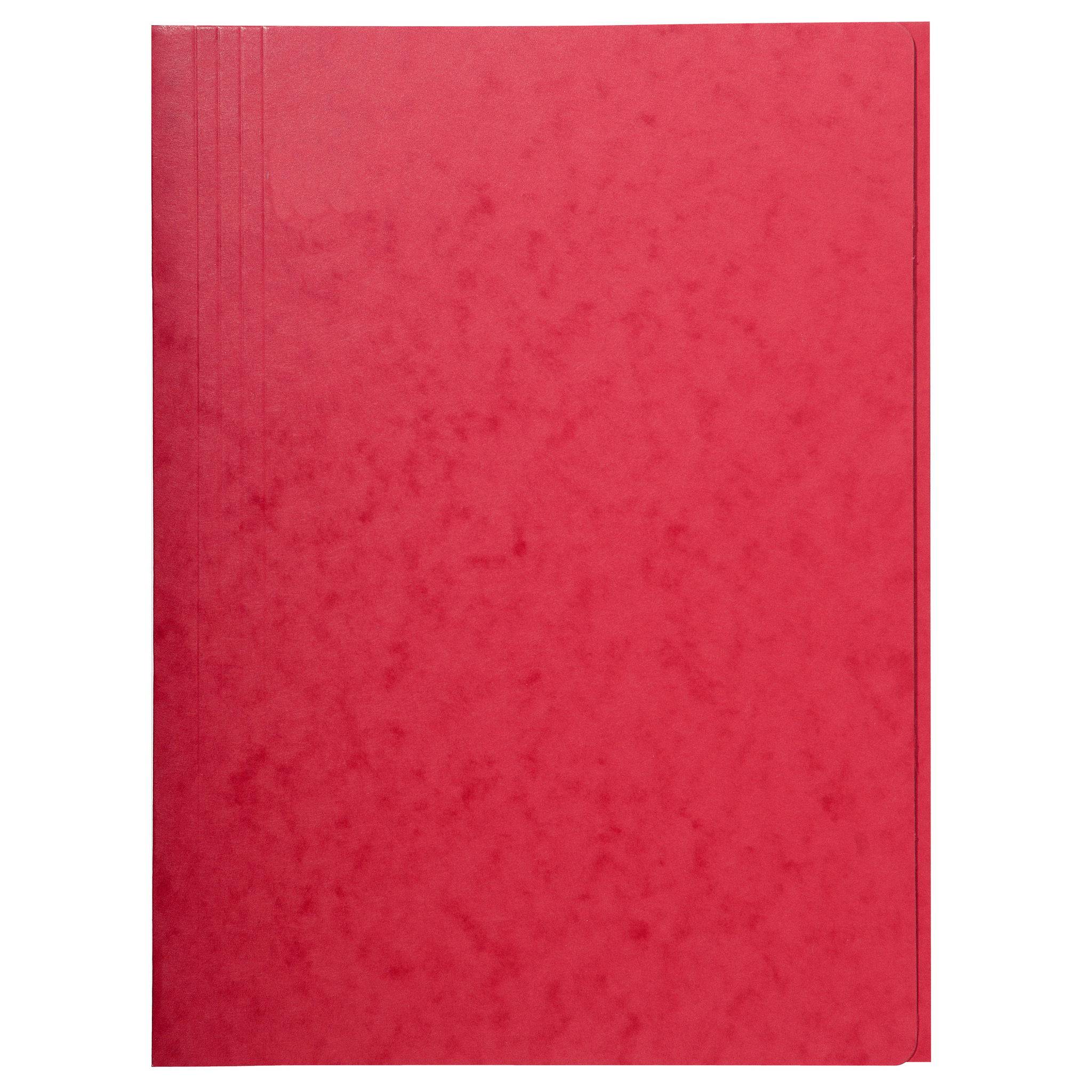 Exacompta 50x Aktenmappe +3 Klappen ohne Gummizug, Karton, A4, sortiert, 56400E