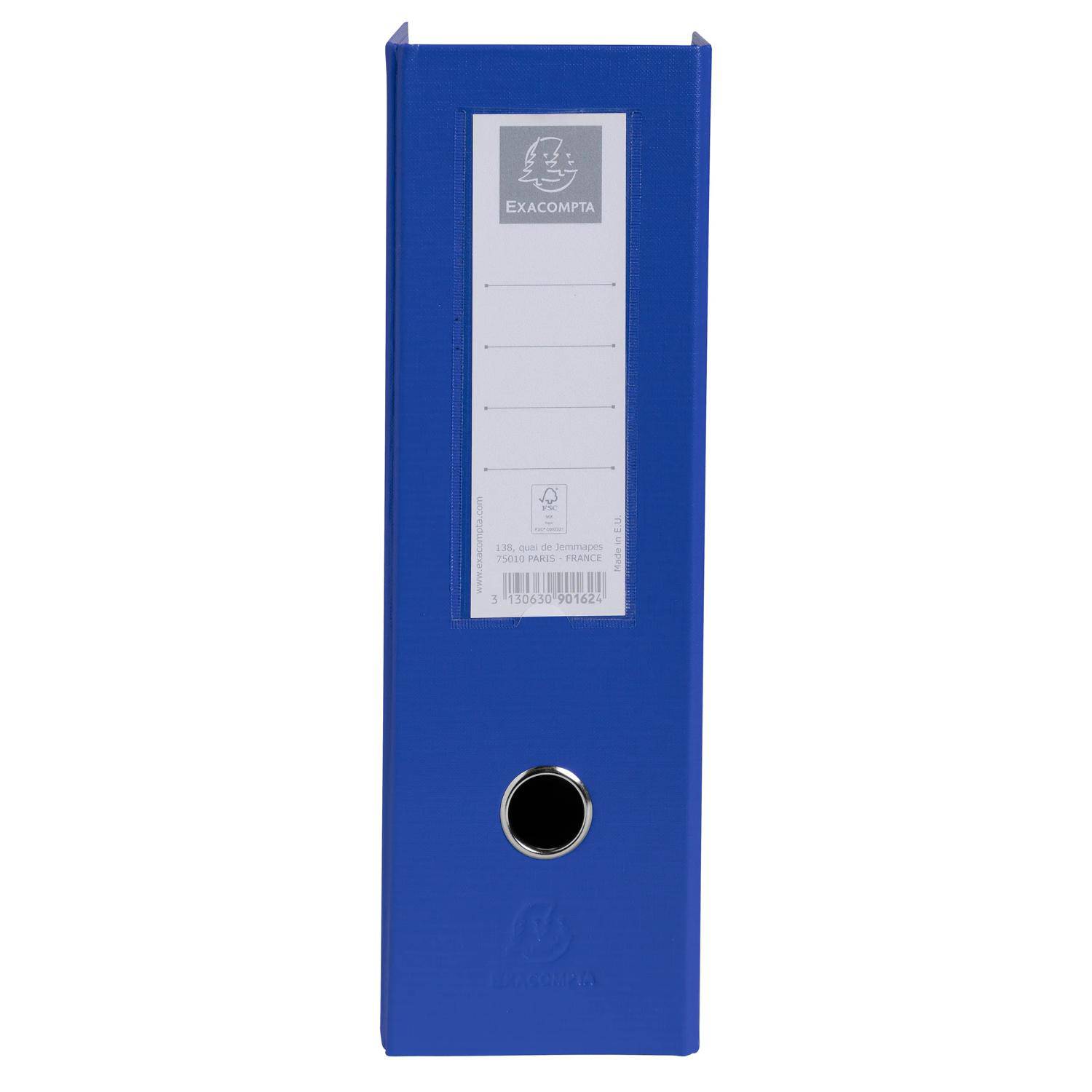 Exacompta 10x Stehsammler PP, Rücken 100mm, 23x31cm A4, Dunkelblau, 90162E