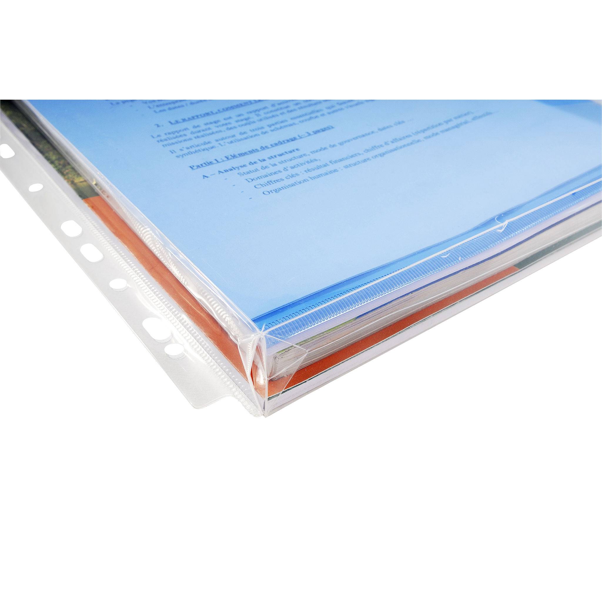 Exacompta 50x 50 Prospekthüllen gelocht PVC 140µ Mini-CDs A4 Transparent 5502E