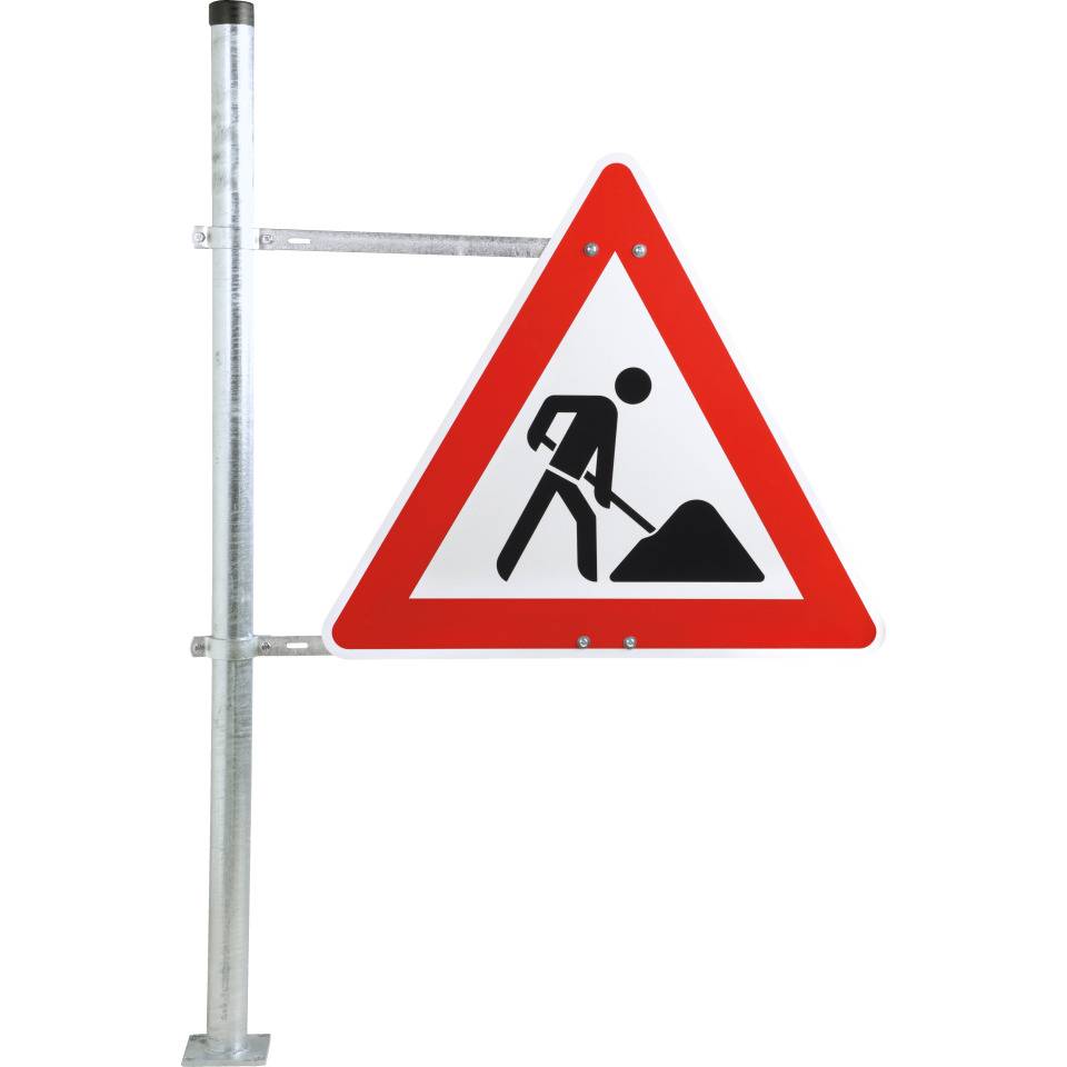 Ausleger-Rohrschelle ER 150, für Pfosten Ø 60mm, Stahl, Lochabstand 500mm, 677x30mm