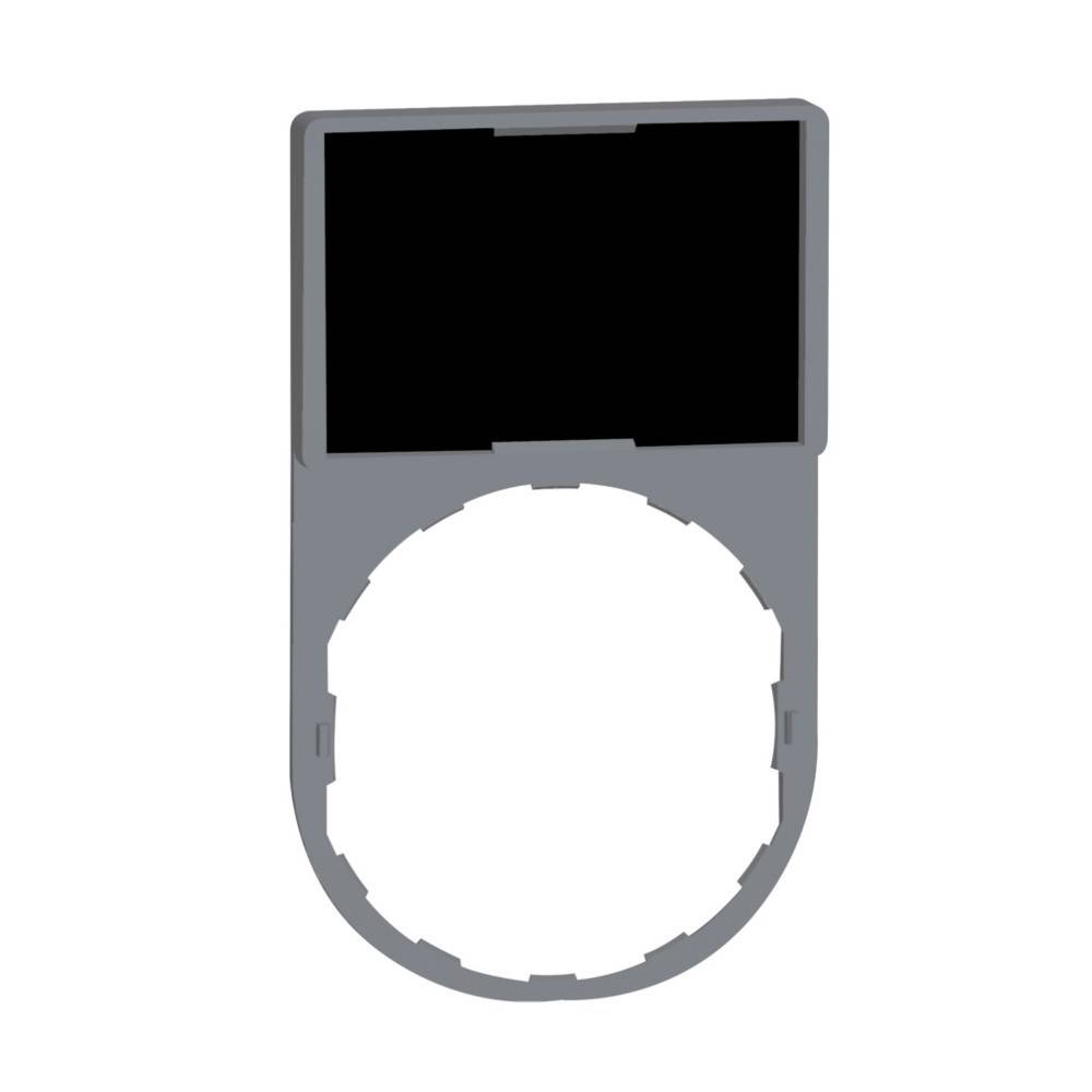 Eine Illustration eines grauen, kreisförmigen elektronischen Bauteils, möglicherweise ein Halter für einen Bildschirm oder eine Anzeige, mit einem offenen quadratischen Raum an der Oberseite.