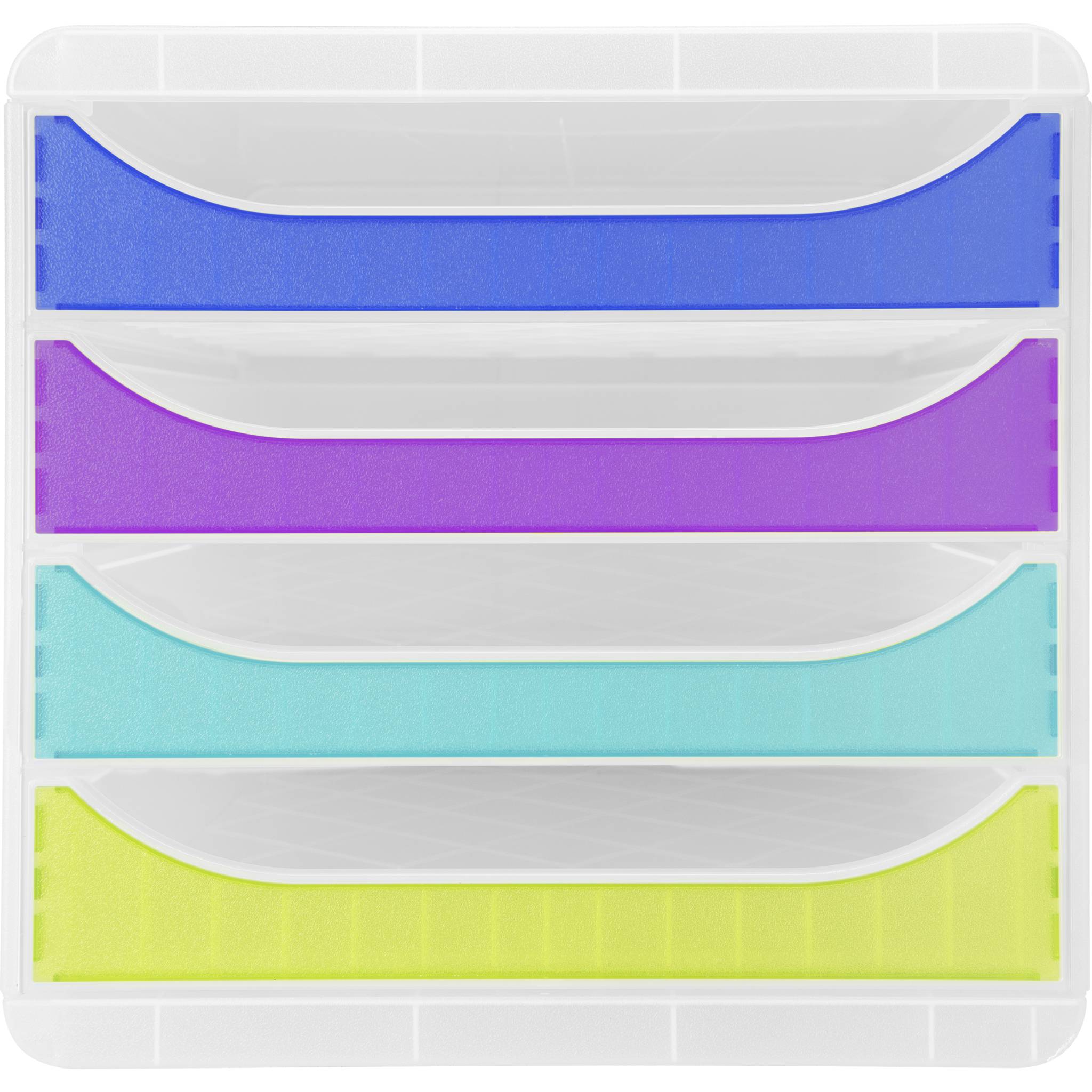 Exacompta Schubladenbox Big Box, 4 offene Schubladen, , sortiert, 310399D