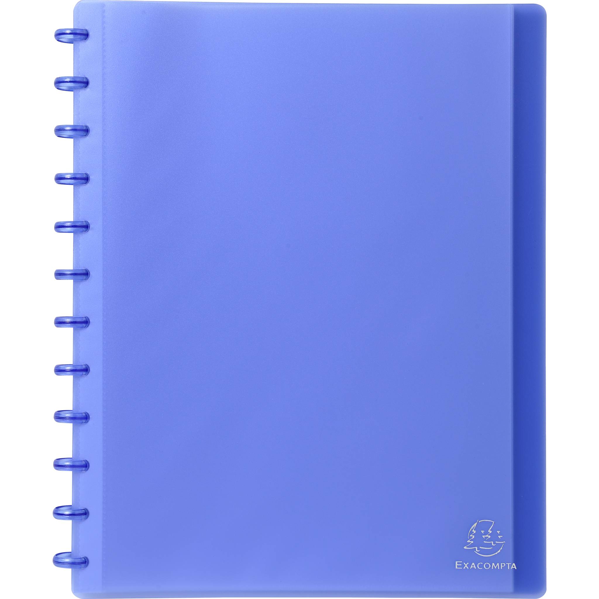 Exacompta 4x Sichtmappe aus PP 800µ, 30 herausnehmbare Hüllen, A4, Blau, 86352E