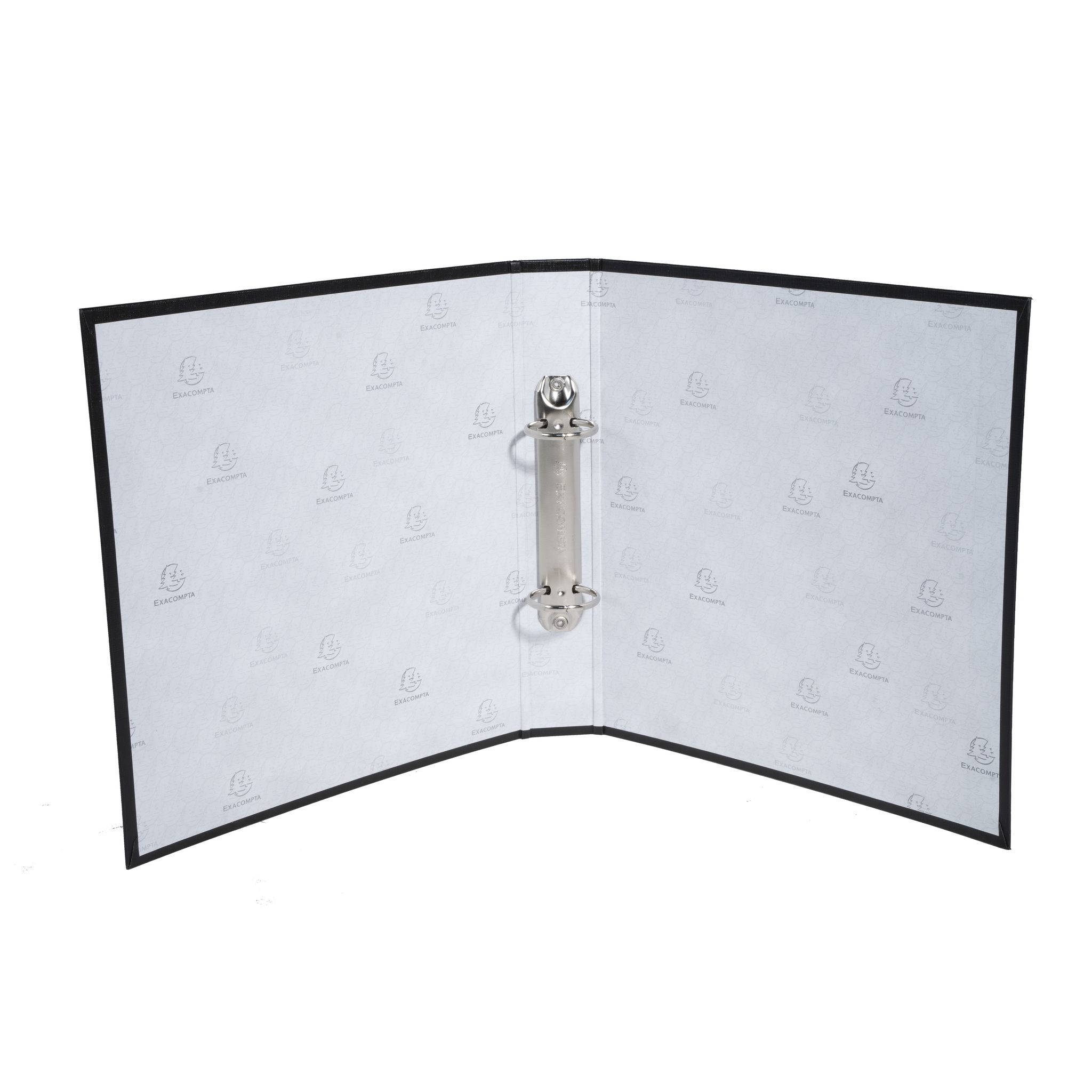 Exacompta 20x Ringbuch Karton PP 18mm 2Ring Rücken 40mm für A5 Schwarz 51071E