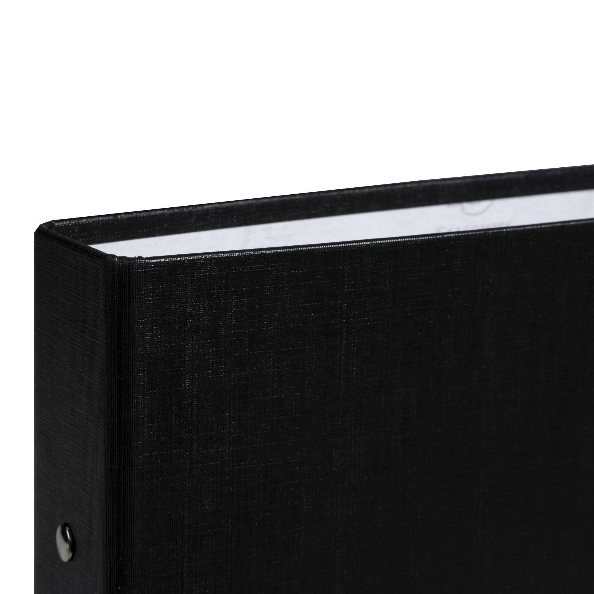 Exacompta 20x Ringbuch Karton PP 18mm 2Ring Rücken 40mm für A5 Schwarz 51071E