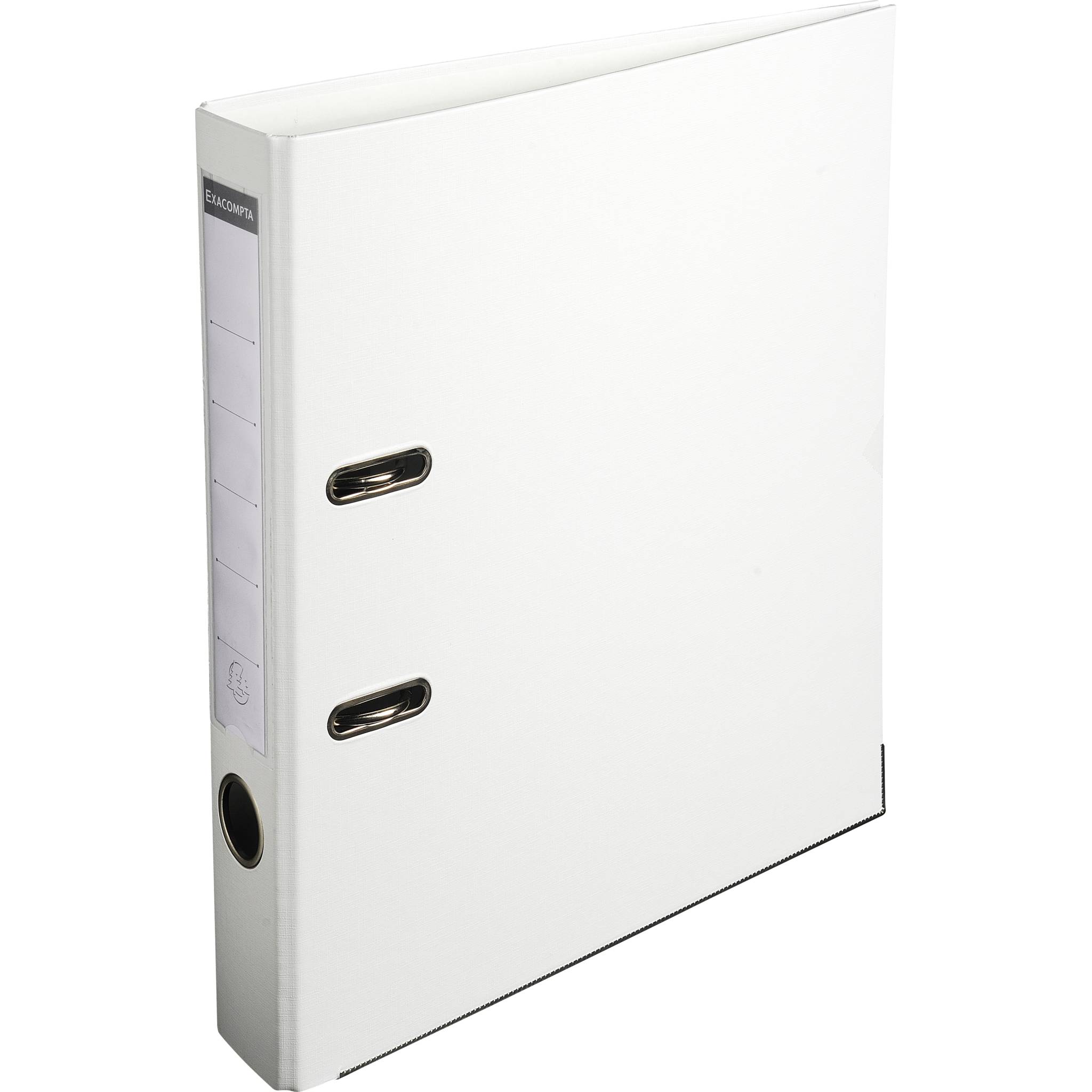 Exacompta 20x Ordner PP, + 2 Ringen, Rücken 50mm, 32x29cm A4, Weiß, 915402B