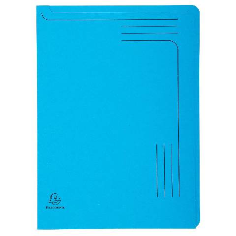 Exacompta 8x Pack 5 Aktenmappe A4 + Index, RC Kart.290g, sortiert, 48000E