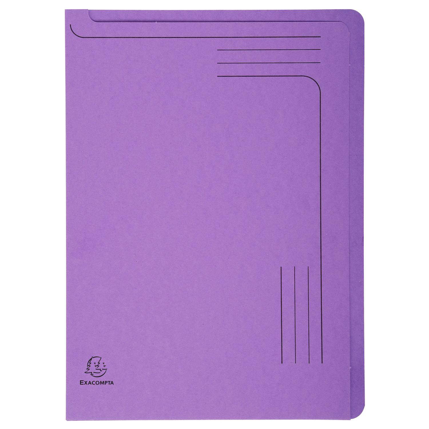 Exacompta 8x Pack 5 Aktenmappe A4 + Index, RC Kart.290g, sortiert, 48000E