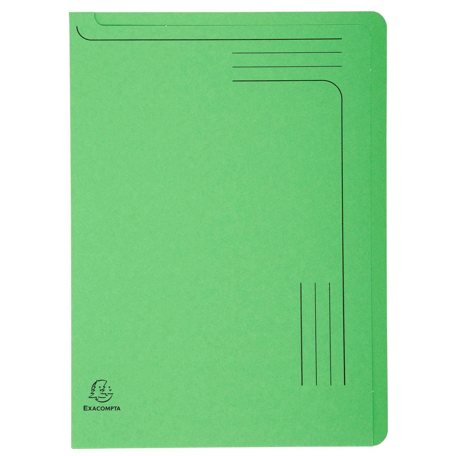 Exacompta 8x Pack 5 Aktenmappe A4 + Index, RC Kart.290g, sortiert, 48000E