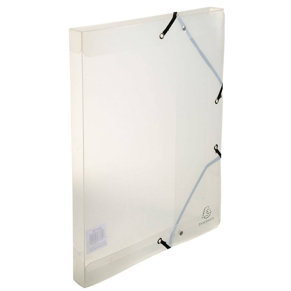 Exacompta 8x Archivbox PP 700µ Rücken 25mm 25x33 cm A4 Crystal sortiert 59410E