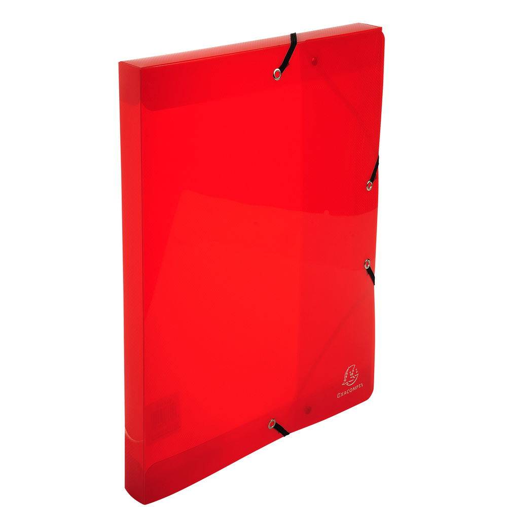 Exacompta 8x Archivbox PP 700µ Rücken 25mm 25x33 cm A4 Crystal sortiert 59410E