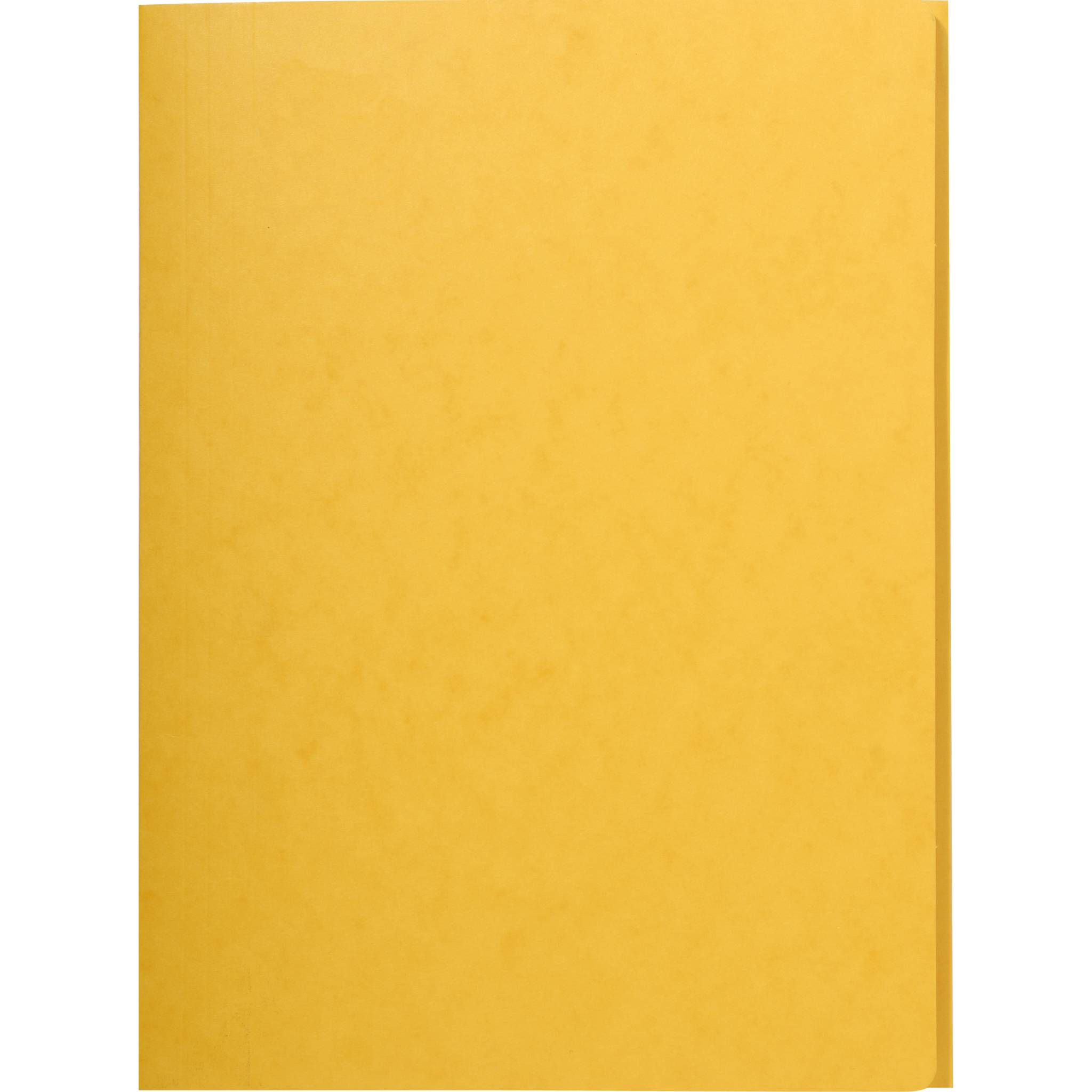 Exacompta 25x Aktenmappe +3 Klappen ohne Gummizug, Karton, A4, Gelb, 56404E
