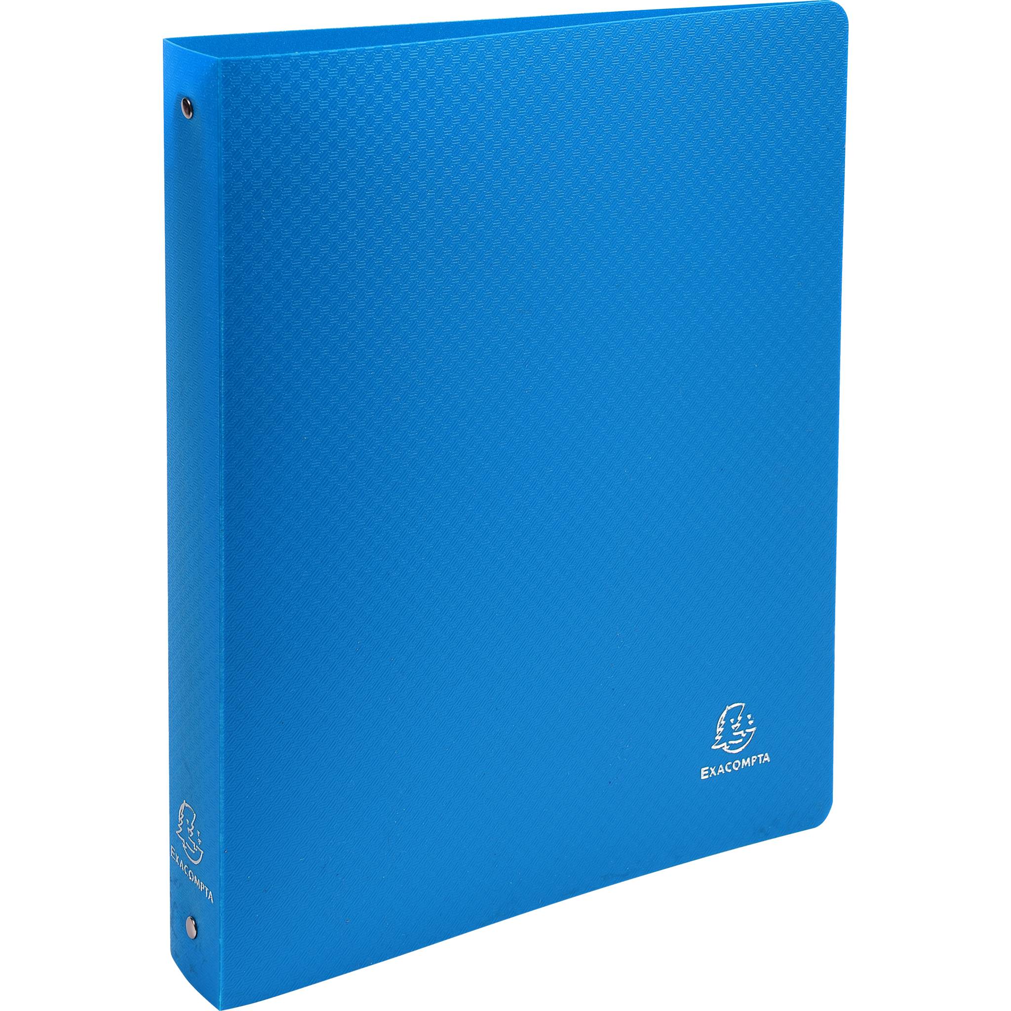 Exacompta 20x Ringbuch PP 700µ 4 Ring Rücken 40mm A4 Überbreite Hellblau 512802E