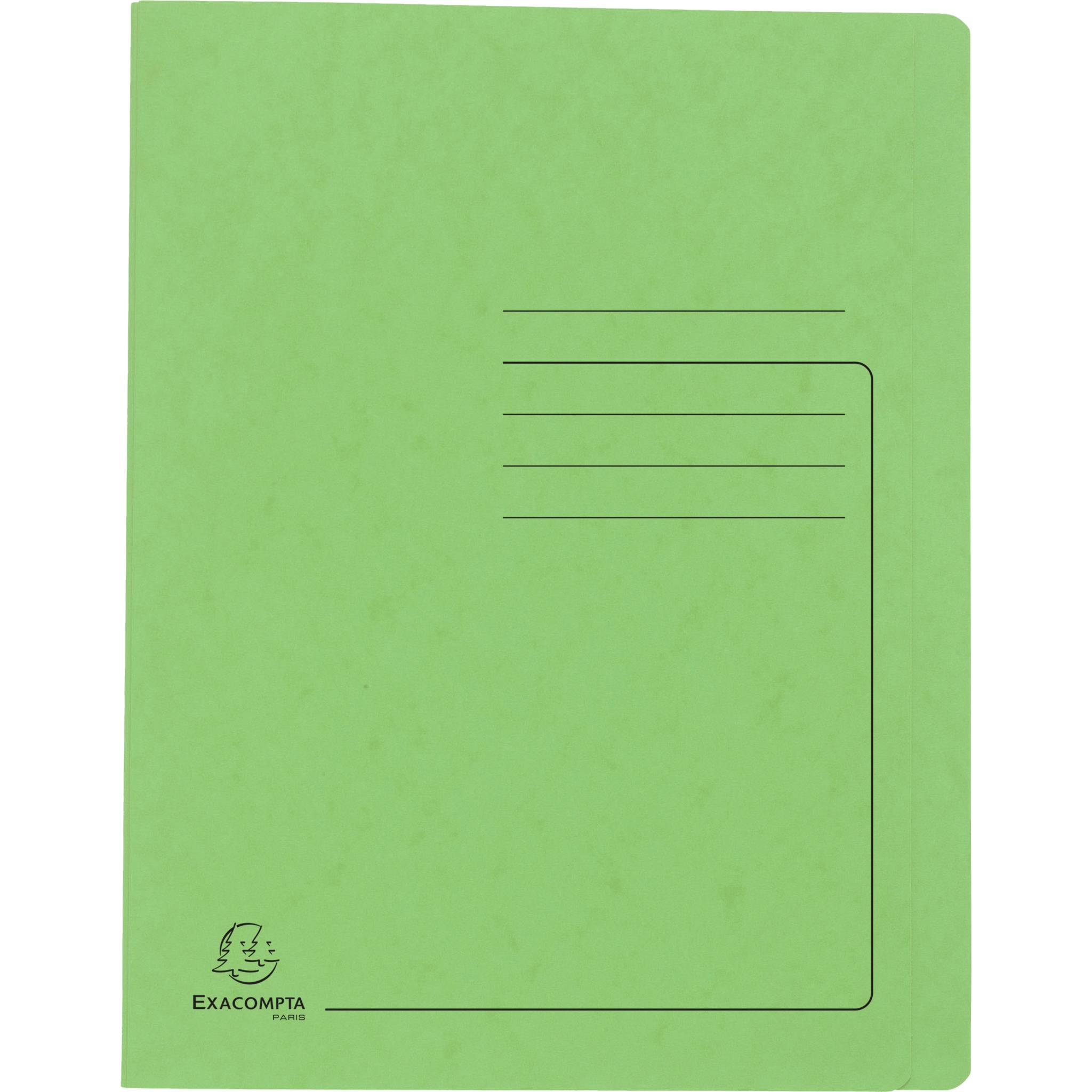 Exacompta 25x Schnellhefter aus Colorspan 355g/m2, A4 - Lindgrün - 39985E