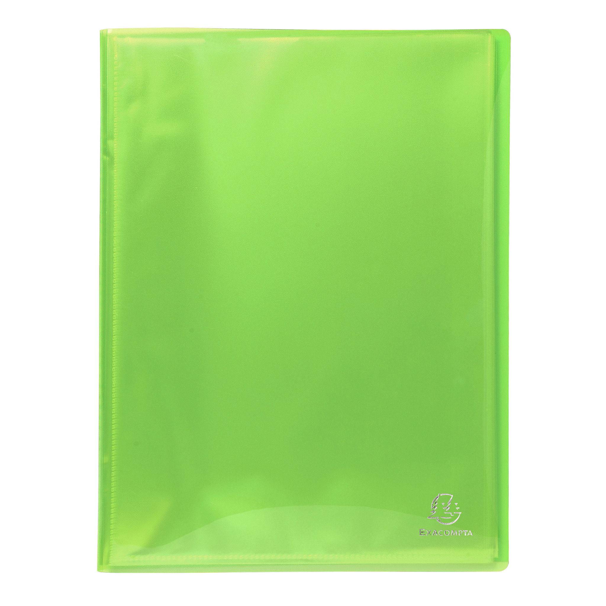 Exacompta 12x Sichtmappe PP 500µ, 30 Hüllen, 24x32cm A4, , sortiert, 86770E