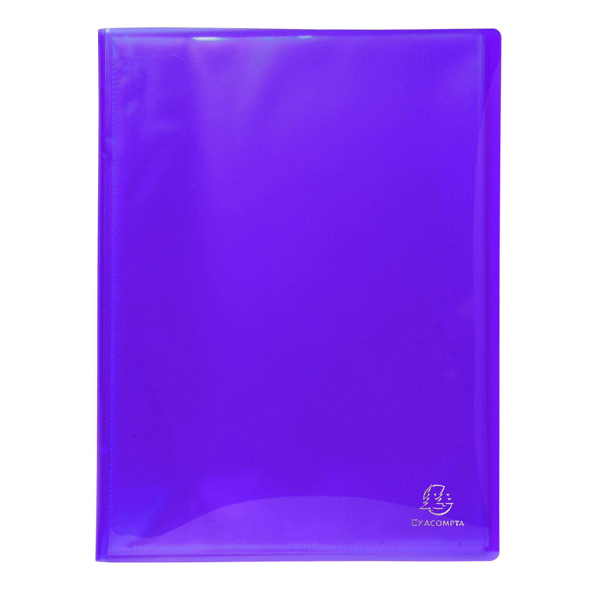 Exacompta 12x Sichtmappe PP 500µ, 30 Hüllen, 24x32cm A4, , sortiert, 86770E