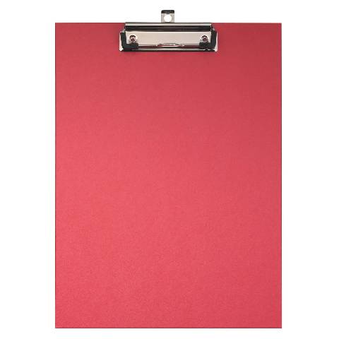 Exacompta 10x Klemmbrett beschichtet - Format 23x32cm für A4 - Rot - 17295E