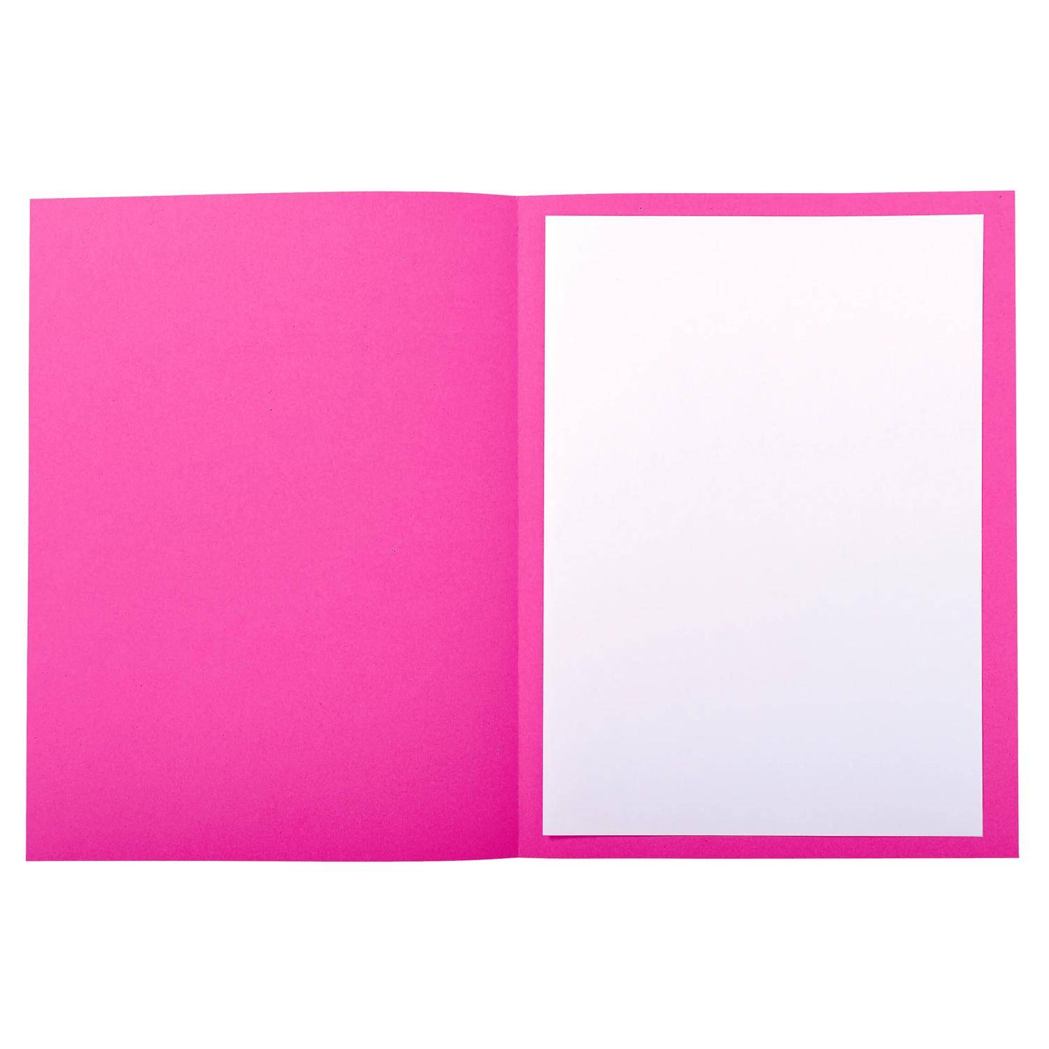 Exacompta 5x Pack 50 Aktendeckeln mit Index, RC, A4 , - Fuchsia - 435020E