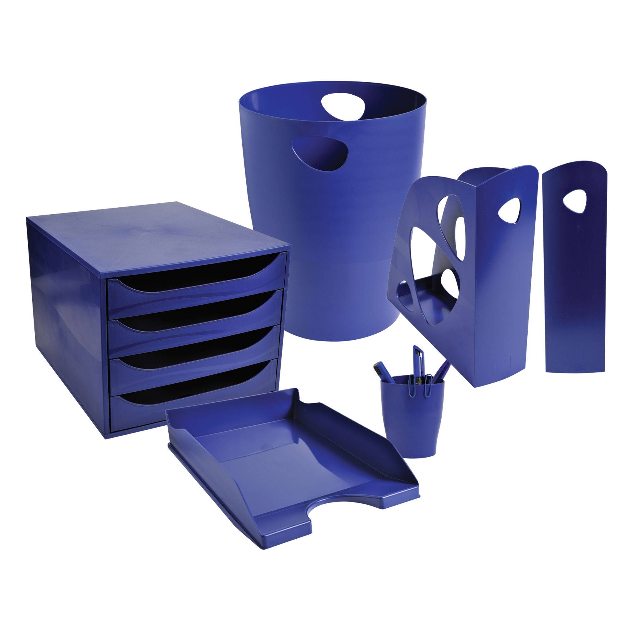 Exacompta 10x Stifteköcher ECOPEN - Nachtblau - 676104D