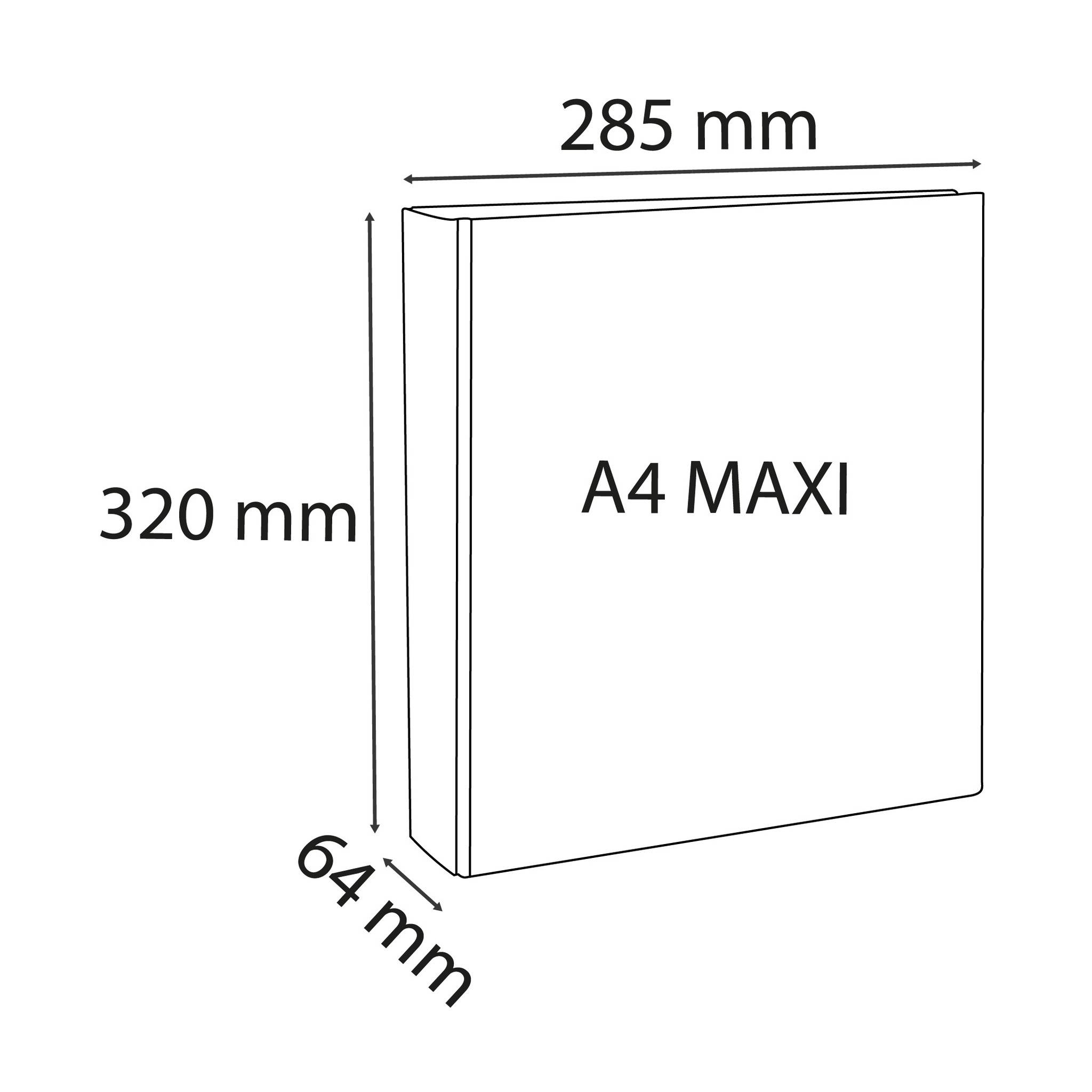 Exacompta 10x Ringbuch PP 19mm 2Ring 40mm D Rücken 64mm A4 Maxi Weiß 51923E