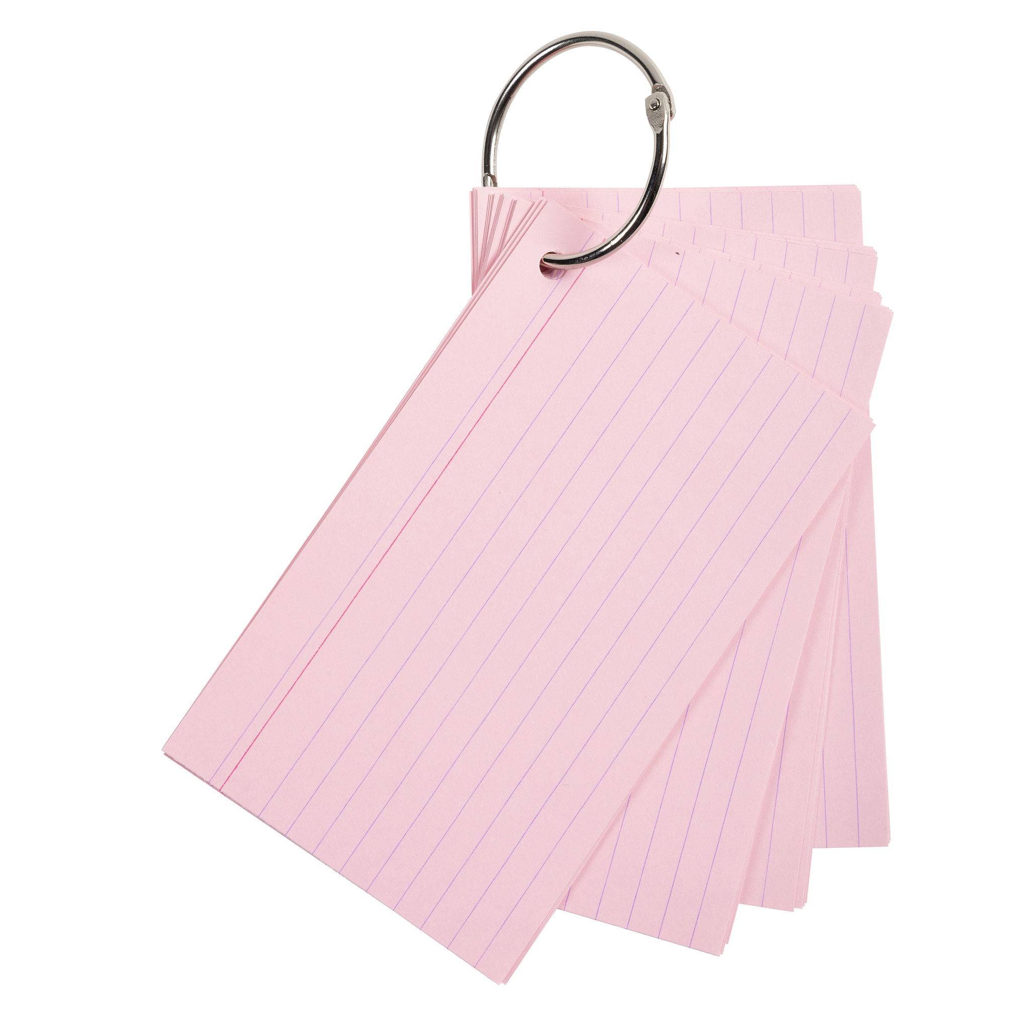 Exacompta 19x 50 Flashcards einem Ring eingeschweißt liniert A6 sortiert 10340E