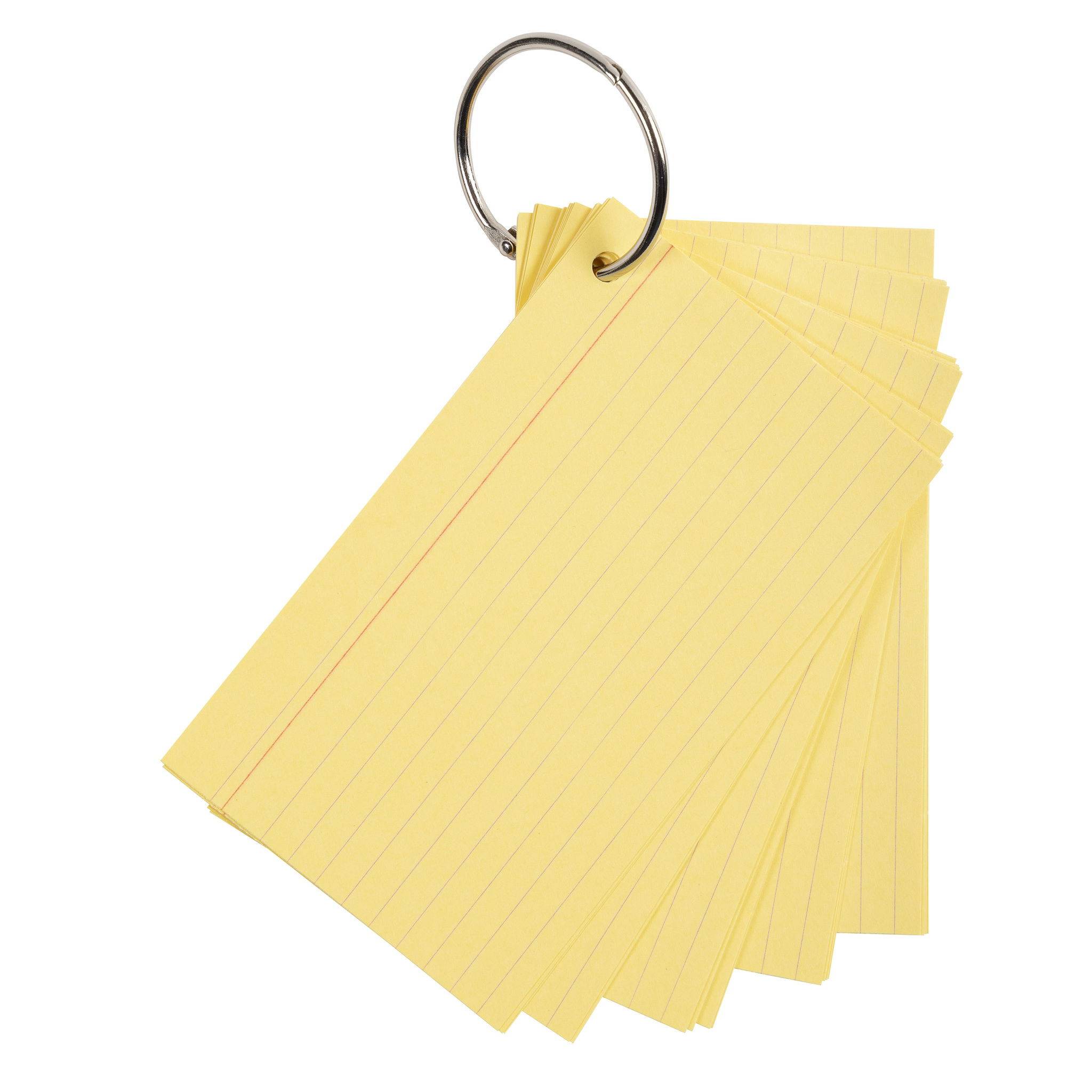 Exacompta 19x 50 Flashcards einem Ring eingeschweißt liniert A6 sortiert 10340E