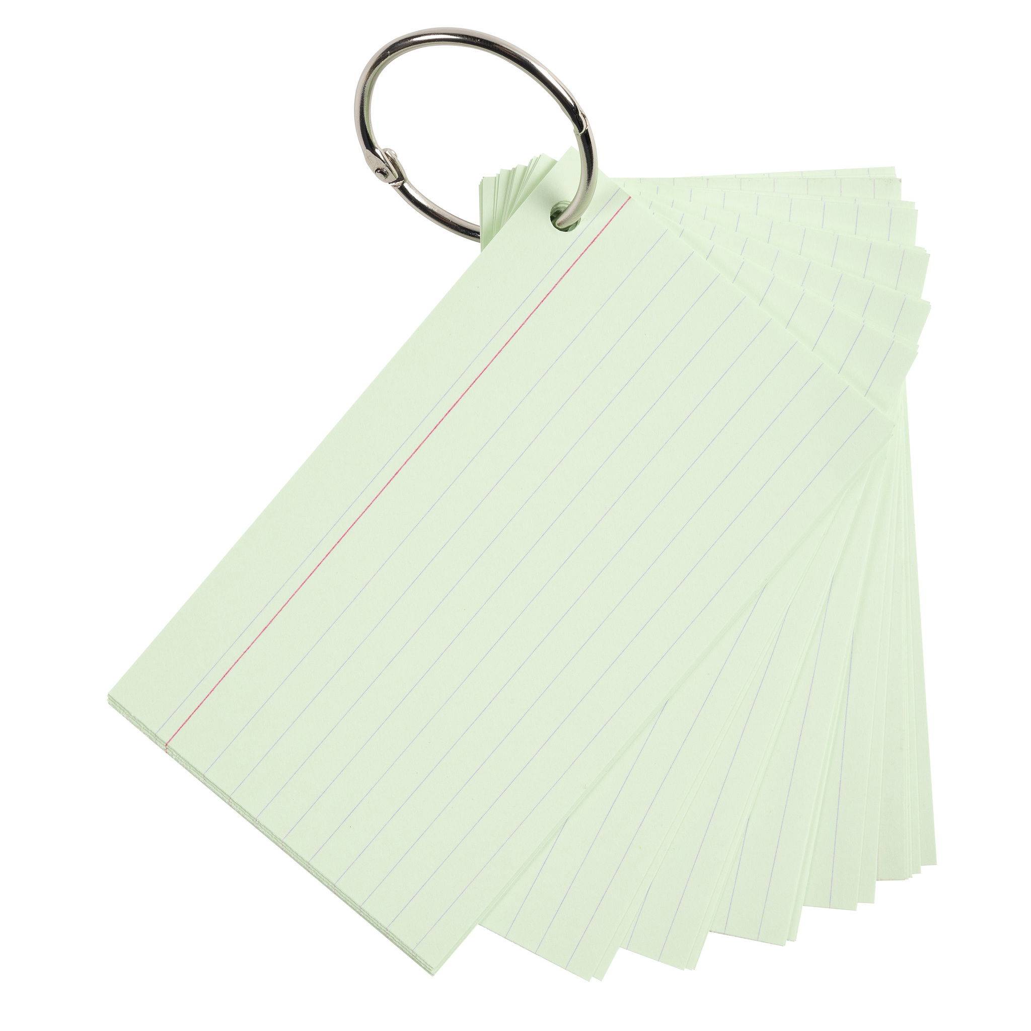 Exacompta 19x 50 Flashcards einem Ring eingeschweißt liniert A6 sortiert 10340E